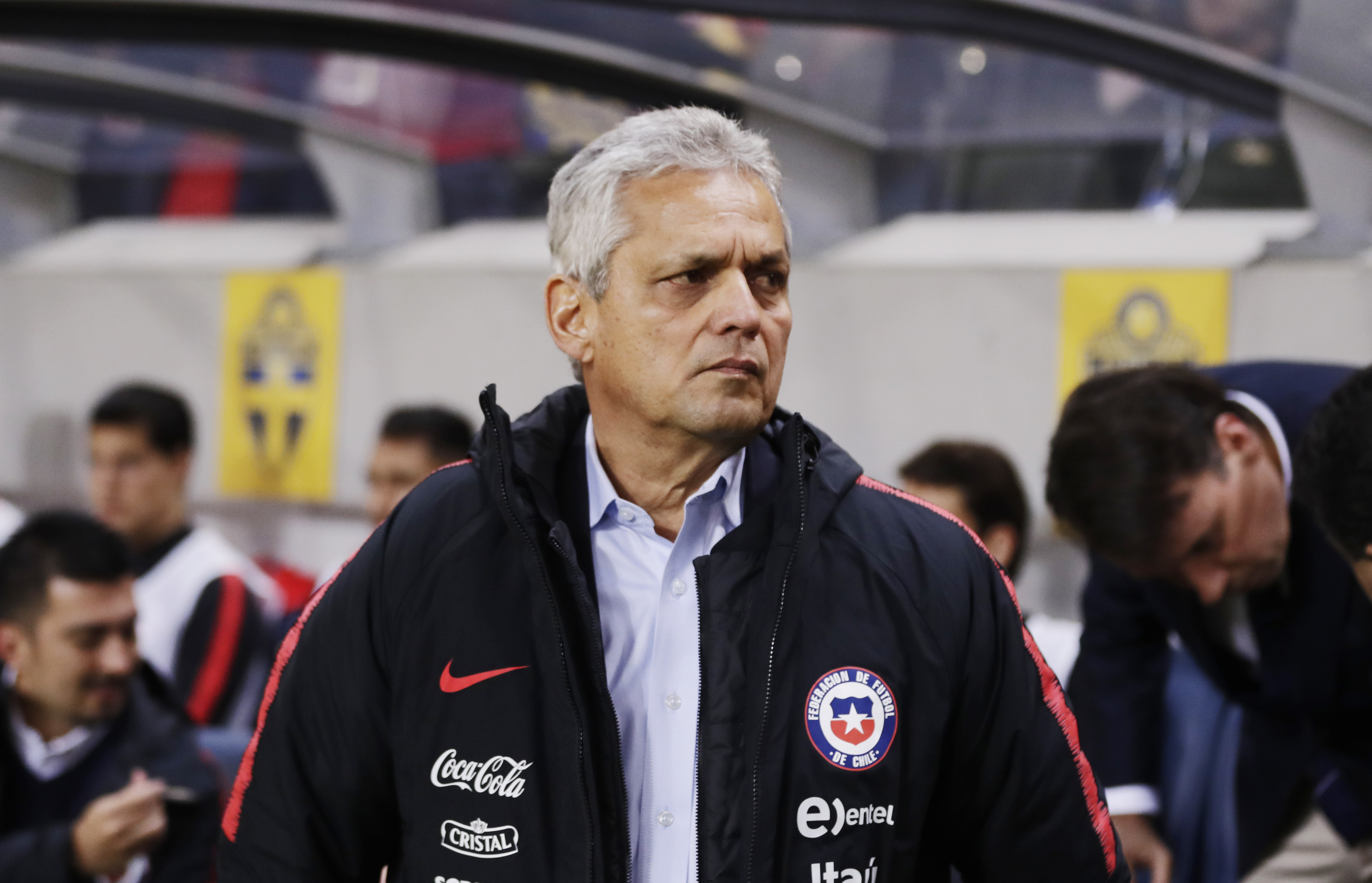 SOLNA, SWEDEN - MARCH 24: Reinaldo Rueda, head coach of Chile during the International Friendly match between Sweden and Chile at Friends arena on March 24, 2018 in Solna, Sweden. (Photo by Nils Petter Nilsson/Ombrello/Getty Images)