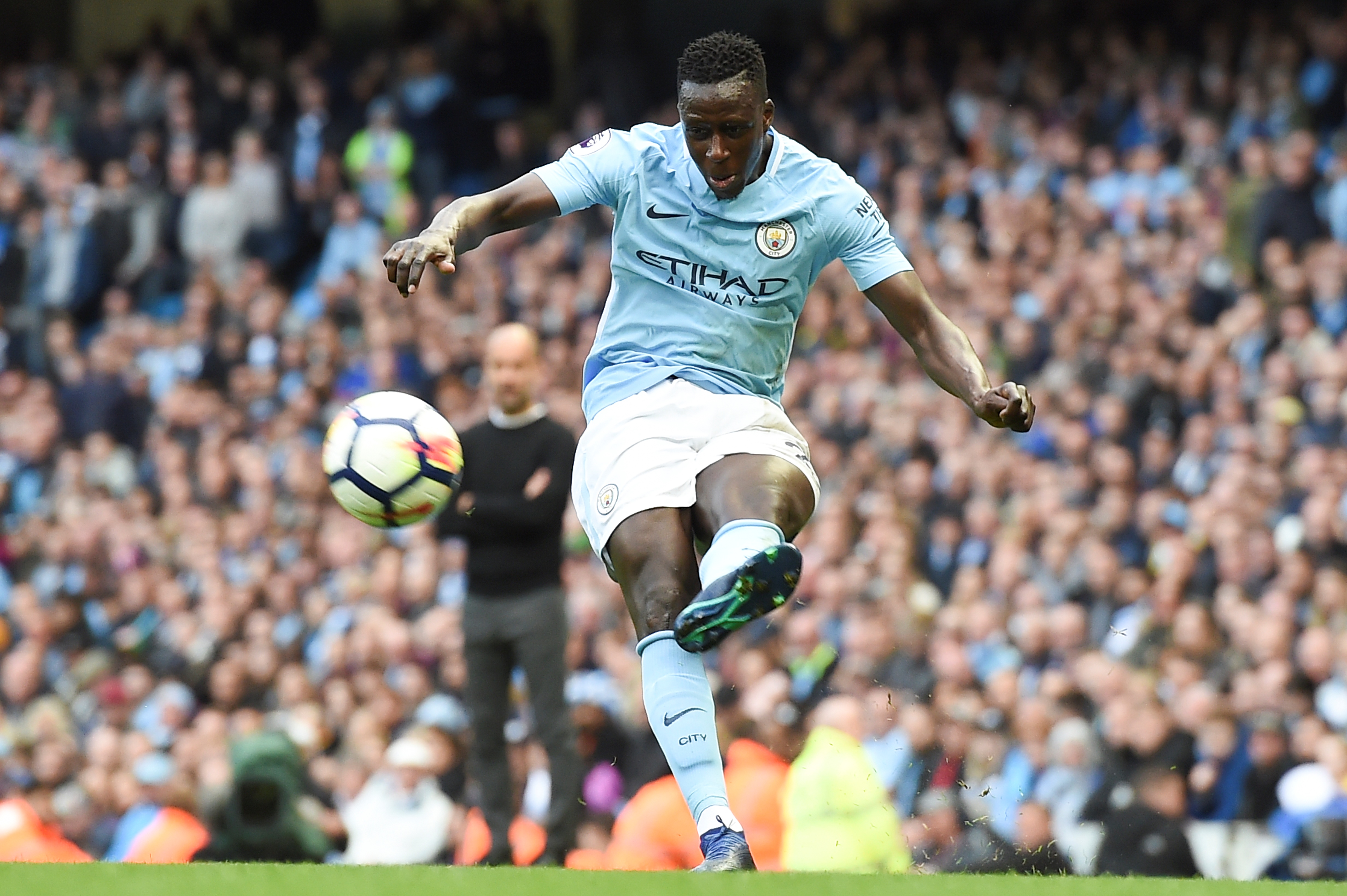 Blow for City as Mendy is sidelined for the next three months with a knee surgery. (Photo courtesy: AFP/Getty)