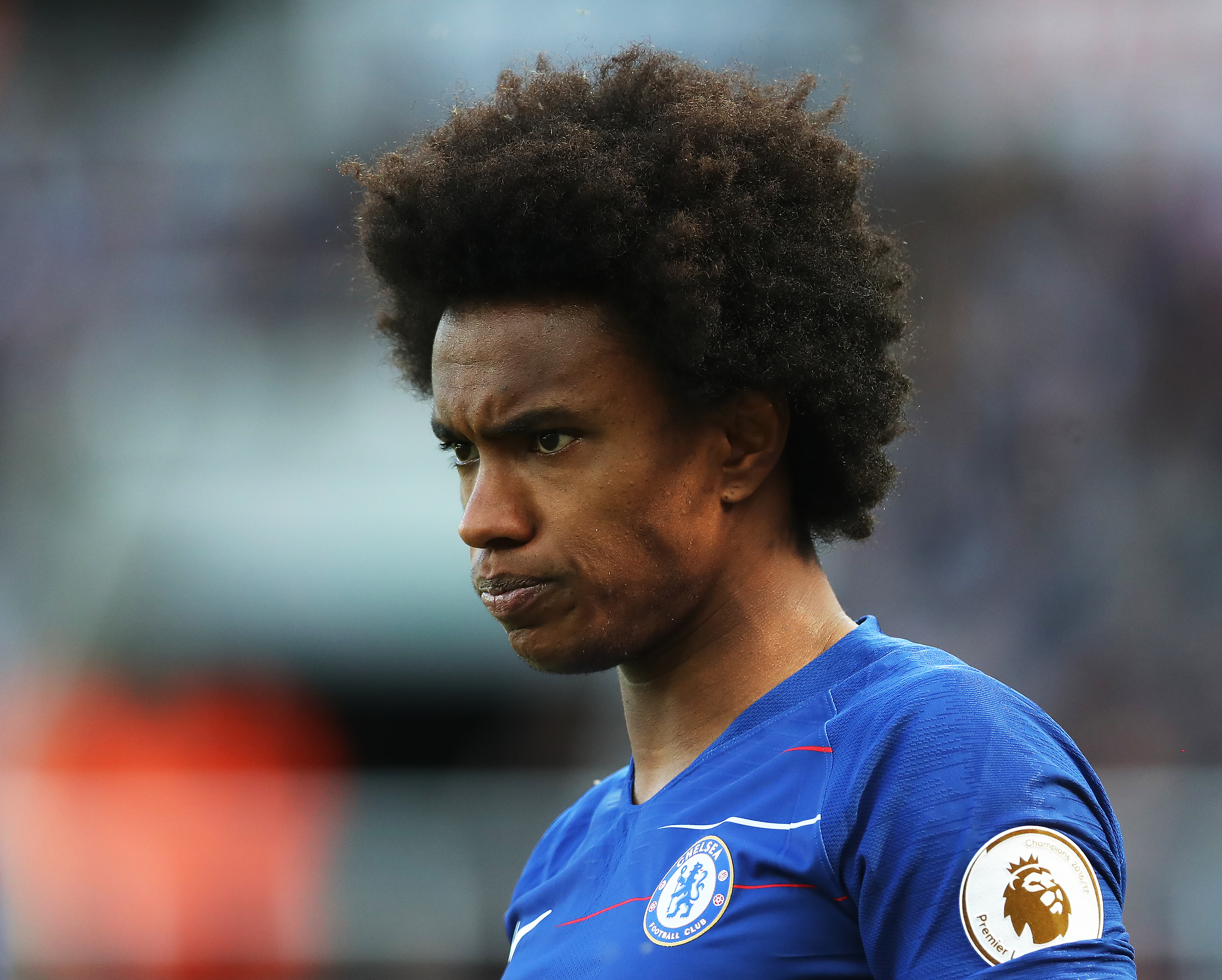 NEWCASTLE UPON TYNE, ENGLAND - MAY 13:  Willian of Chelsea is seen during the Premier League match between Newcastle United and Chelsea at St. James Park on May 13, 2018 in Newcastle upon Tyne, England. (Photo by Ian MacNicol/Getty Images)