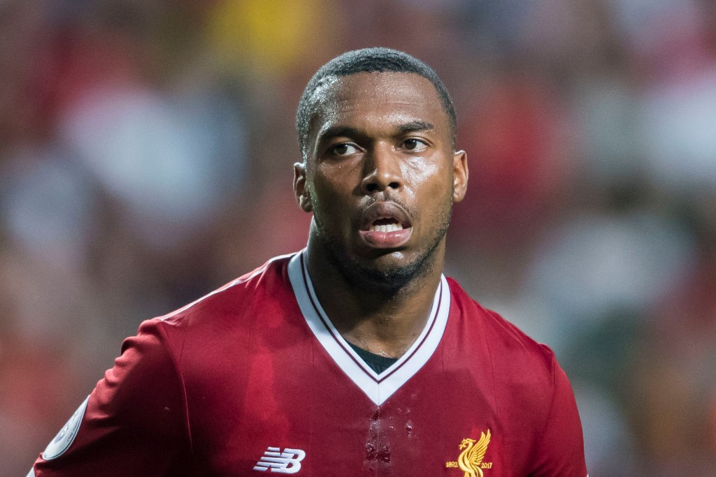 HONG KONG, HONG KONG - JULY 22: Liverpool FC forward Daniel Sturridge reacts during the Premier League Asia Trophy match between Liverpool FC and Leicester City FC at Hong Kong Stadium on July 22 2017, in Hong Kong, Hong Kong. (Photo by Victor Fraile/Getty Images)