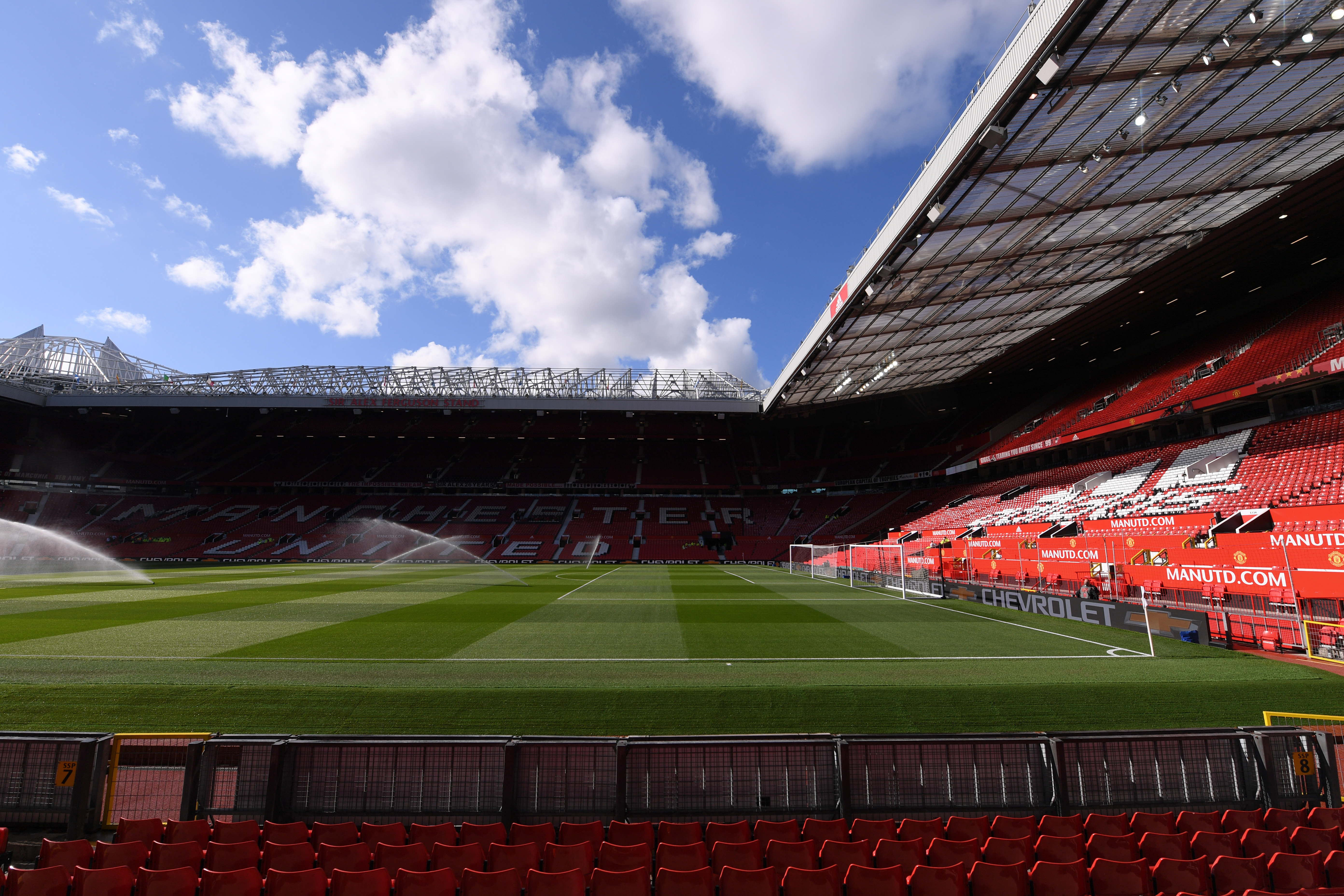 MANCHESTER, ENGLAND - AUGUST 10:  General view inside the stadium prior to the Premier League match between Manchester United and Leicester City at Old Trafford on August 10, 2018 in Manchester, United Kingdom.  (Photo by Laurence Griffiths/Getty Images)