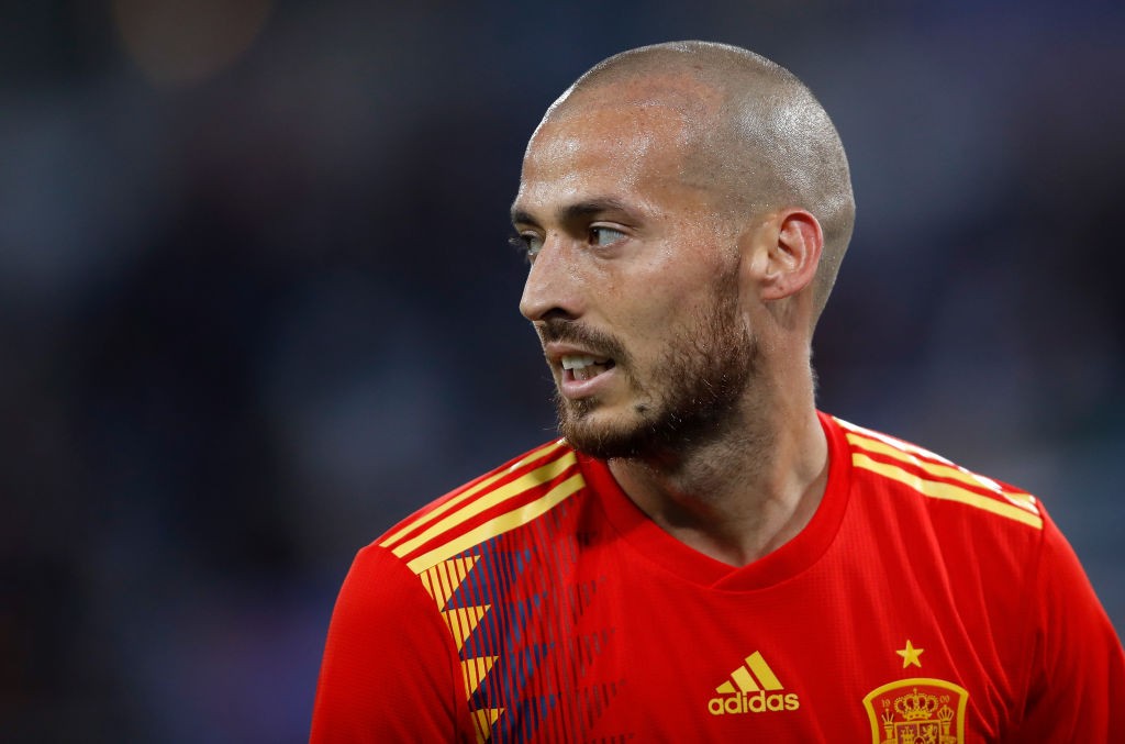 KALININGRAD, RUSSIA - JUNE 25: David Silva of Spain in action during the 2018 FIFA World Cup Russia group B match between Spain and Morocco at Kaliningrad Stadium on June 25, 2018 in Kaliningrad, Russia. (Photo by Julian Finney/Getty Images)