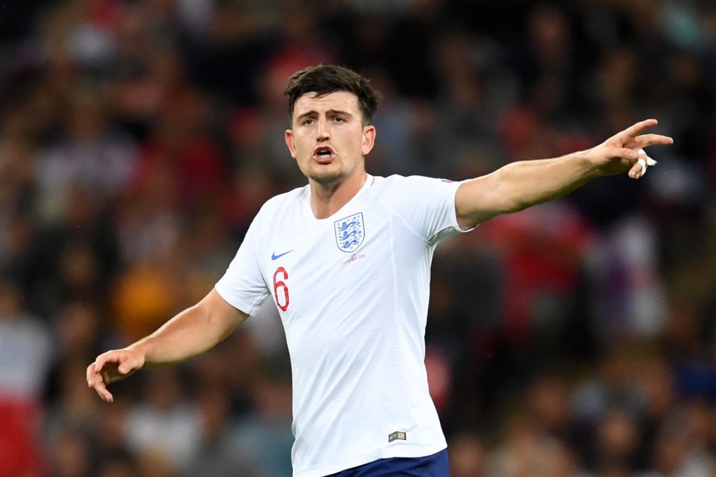 LONDON, ENGLAND - SEPTEMBER 08: Harry Maguire of England reacts during the UEFA Nations League A group four match between England and Spain at Wembley Stadium on September 8, 2018 in London, United Kingdom. (Photo by Michael Regan/Getty Images)