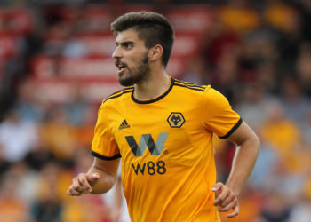 WALSALL, ENGLAND - JULY 19:  Ruben Neves of Wolverhampton Wanderers looks on during the pre seaon friendly match between Wolverhampton Wanderers and Ajax at the Banks' Stadium on July 19, 2018 in Walsall, England.  (Photo by David Rogers/Getty Images)