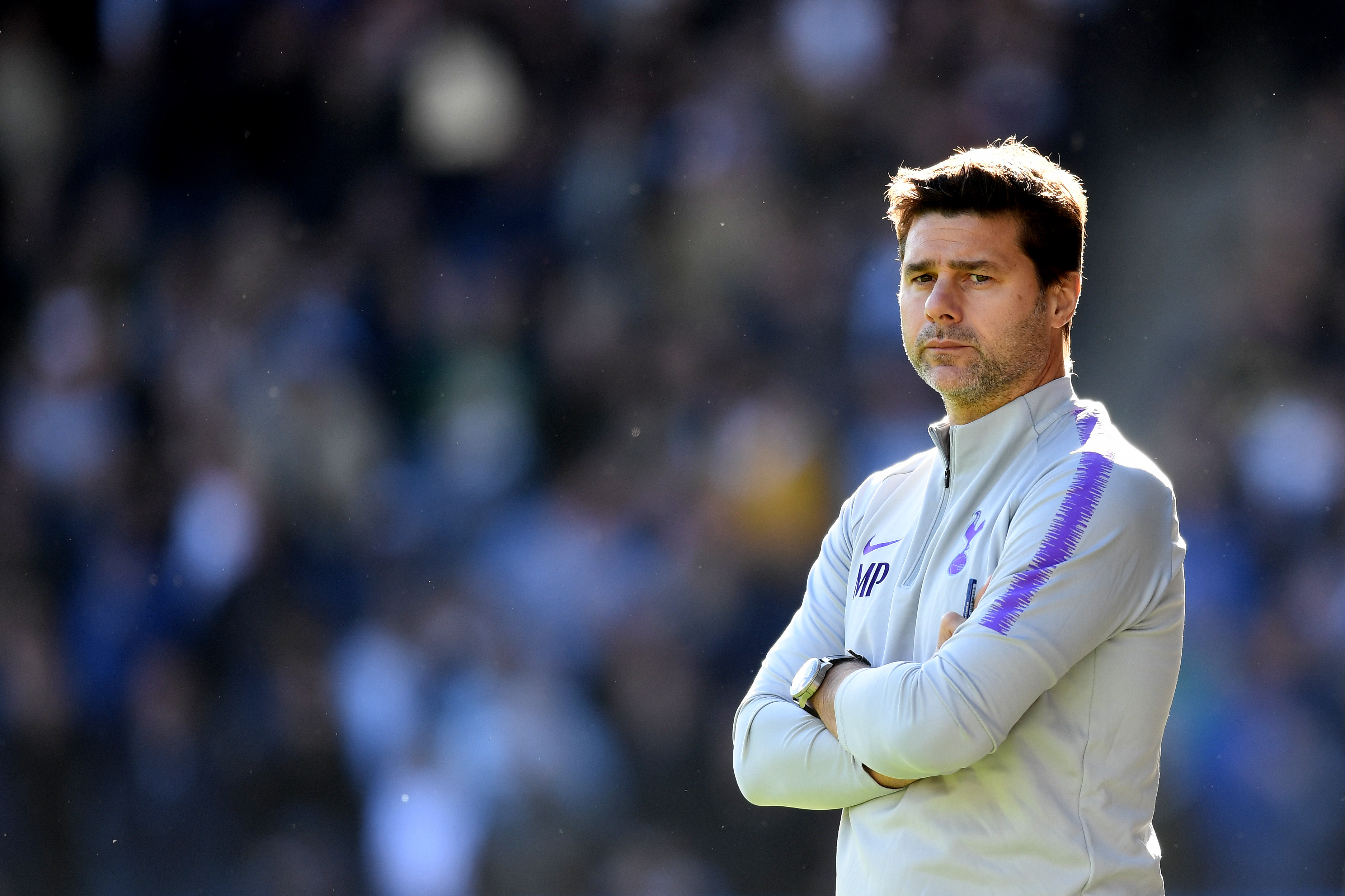 HUDDERSFIELD, ENGLAND - SEPTEMBER 29:  Mauricio Pochettino, Manager of Tottenham Hotspur looks on during the Premier League match between Huddersfield Town and Tottenham Hotspur at John Smith's Stadium on September 29, 2018 in Huddersfield, United Kingdom.  (Photo by Michael Regan/Getty Images)