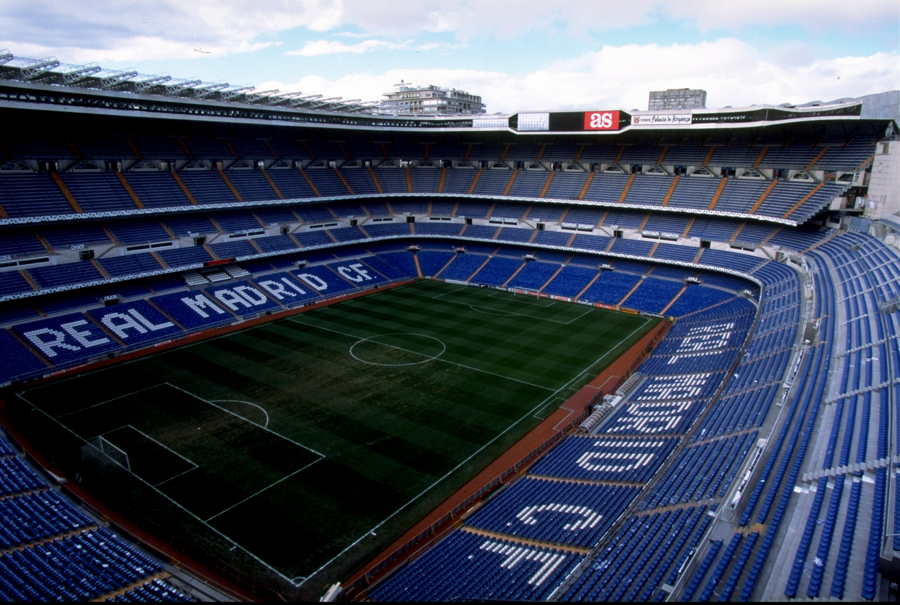 3 Mar 1999:  The Santiago Bernabeu Stadium, home of Real Madrid.  Mandatory Credit: Graham Chadwick /Allsport