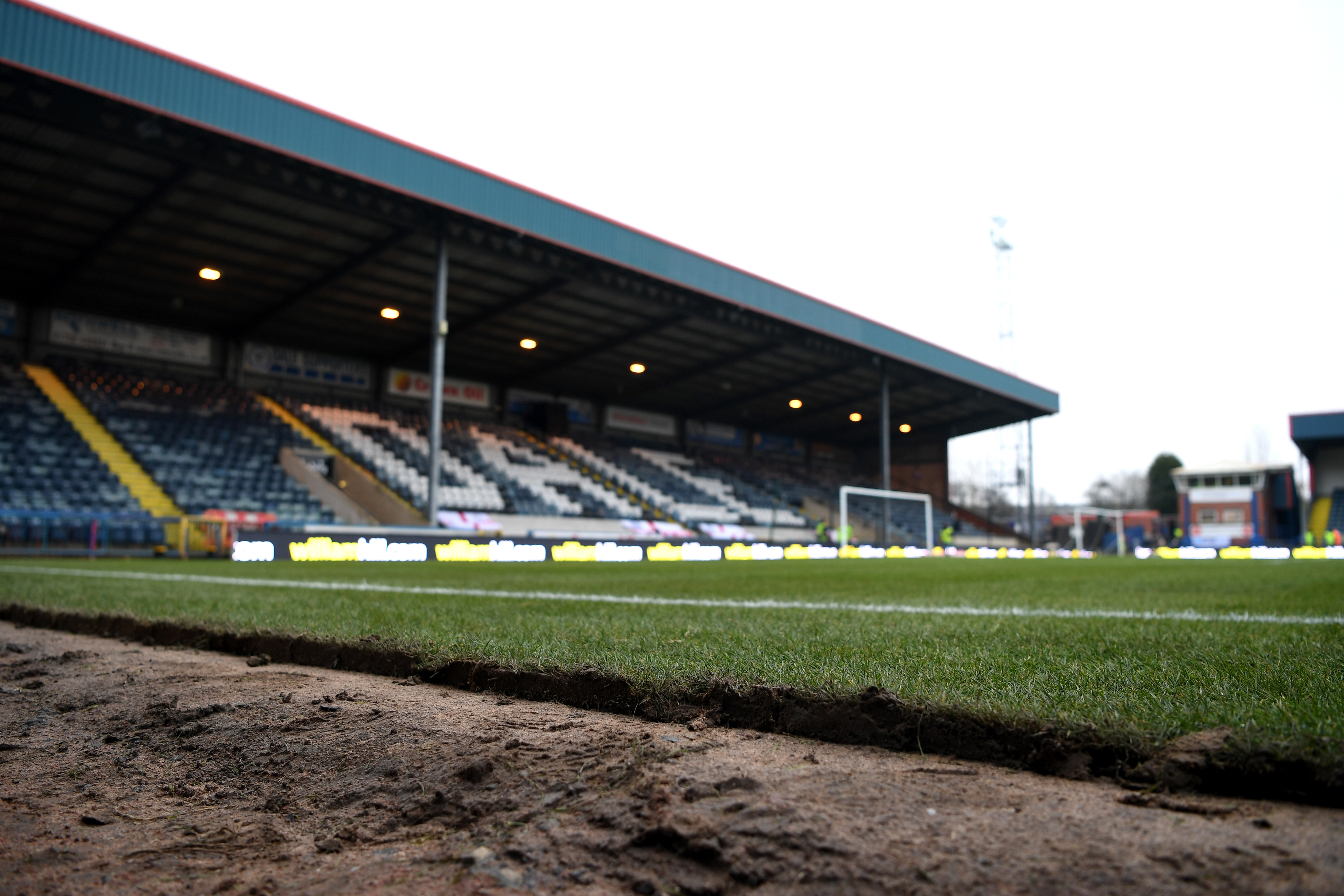 ROCHDALE, ENGLAND - FEBRUARY 18:  A general view of Spotland Stadium ahead of The Emirates FA Cup Fifth Round match between Rochdale and Tottenham Hotspur on February 18, 2018 in Rochdale, United Kingdom.  (Photo by Gareth Copley/Getty Images)