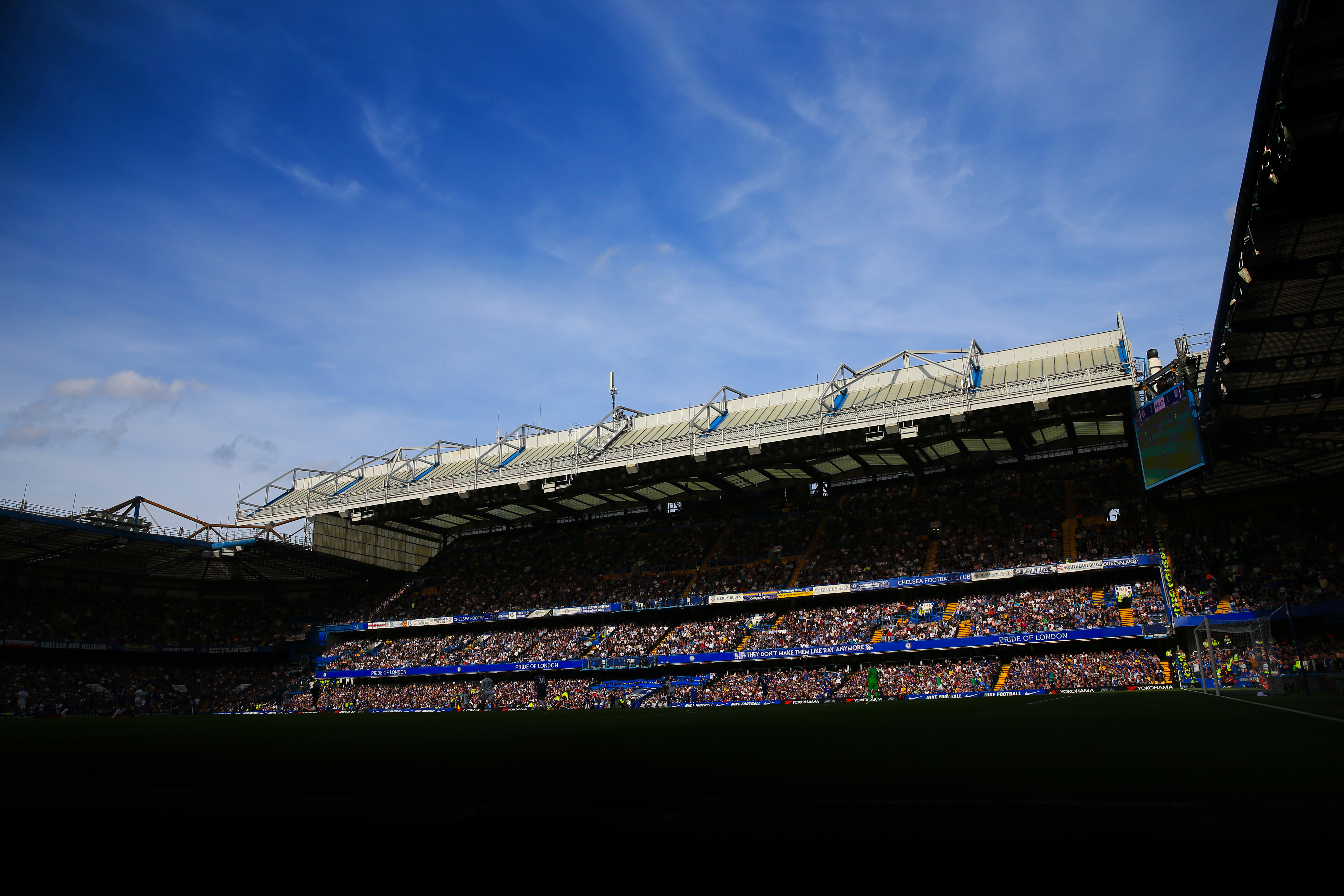 LONDON, ENGLAND - SEPTEMBER 15: A general view of Stamford Bridge during the Premier League match between Chelsea FC and Cardiff City at Stamford Bridge on September 15, 2018 in London, United Kingdom. (Photo by Marc Atkins/Getty Images)