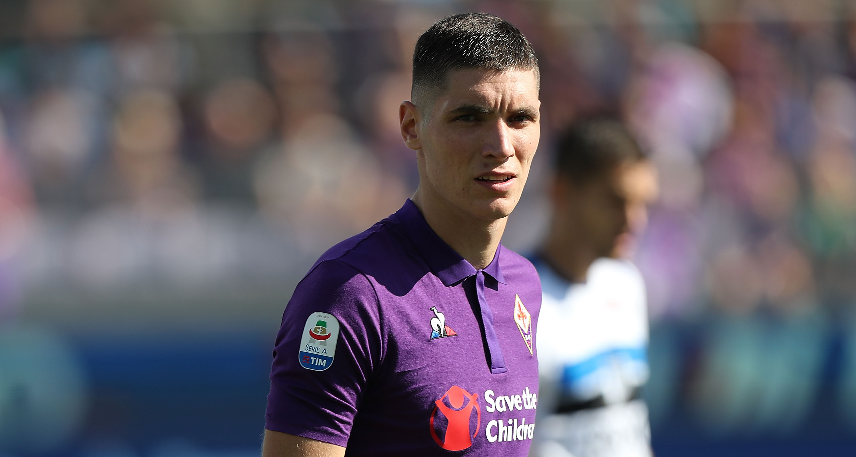 FLORENCE, ITALY - SEPTEMBER 30: Nikola Milenkovic of ACF Fiorentina looks on during the Serie A match between ACF Fiorentina and Atalanta BC at Stadio Artemio Franchi on September 30, 2018 in Florence, Italy.  (Photo by Gabriele Maltinti/Getty Images)