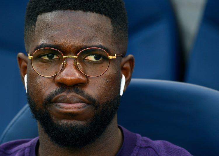 Umtiti's absence has thrown light on the need to sign a centre-back. (Photo by Gabriel Bouys/AFP/Getty Images)
