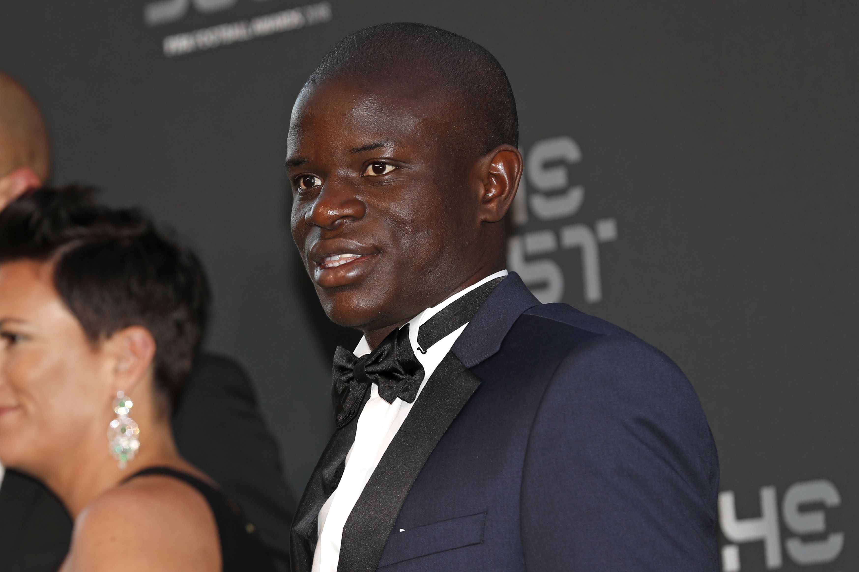France and Chelsea midfielder N'Golo Kante poses for a photograph as he arrives for The Best FIFA Football Awards ceremony, on September 24, 2018 in London. (Photo by Adrian DENNIS / AFP)        (Photo credit should read ADRIAN DENNIS/AFP/Getty Images)