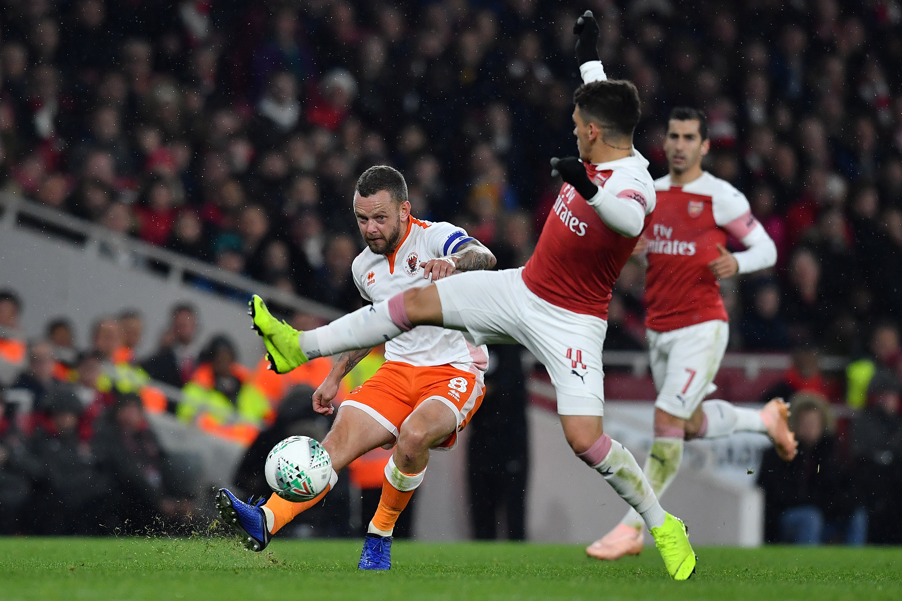 Arsenal's workhorse was solid in his cameo. (Photo by Ben Stansall/AFP/Getty Images)