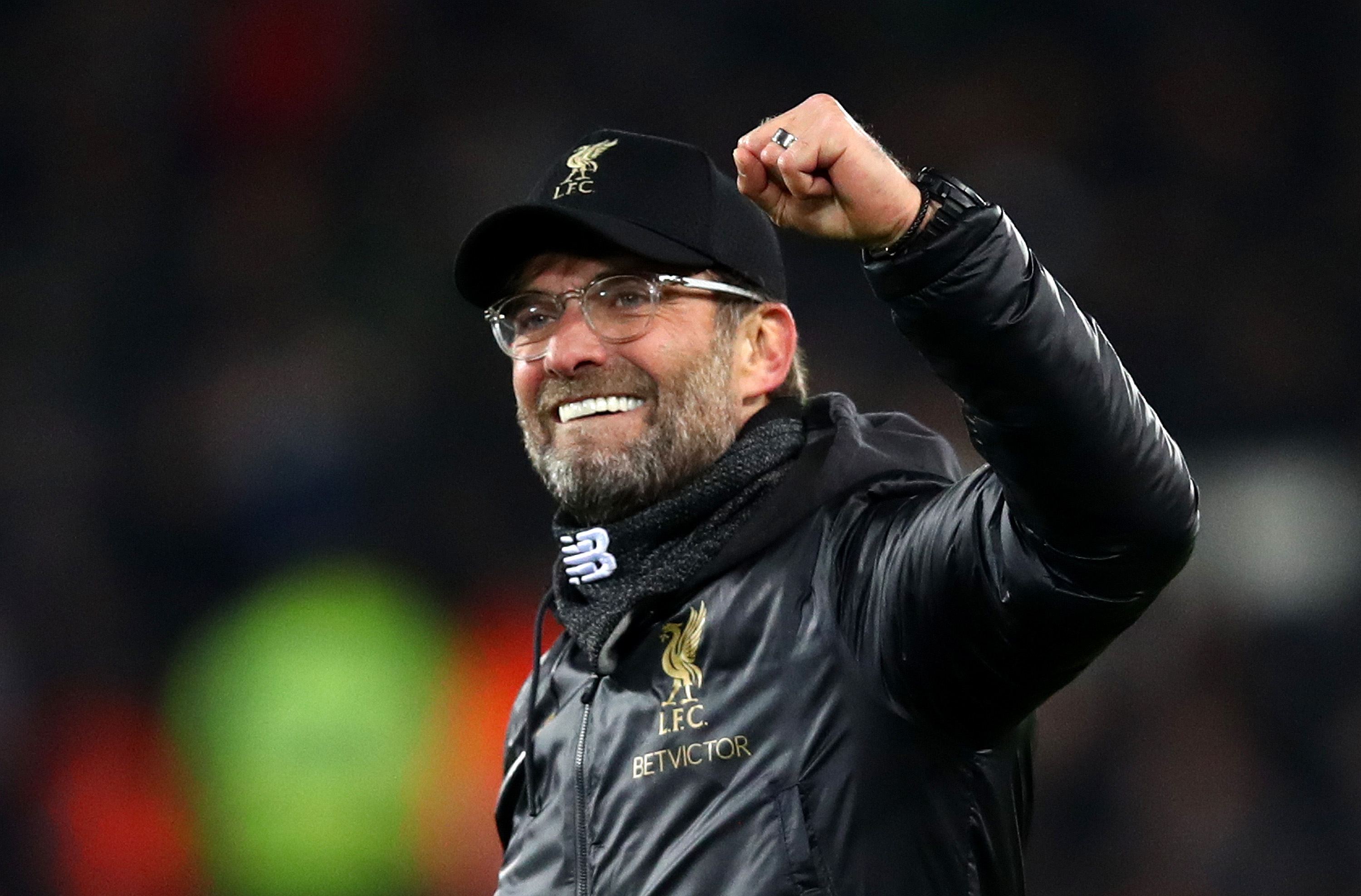 Jurgen Klopp will be grinning from ear to ear after dismantling Manchester United. (Photo by Clive Brunskill/Getty Images)