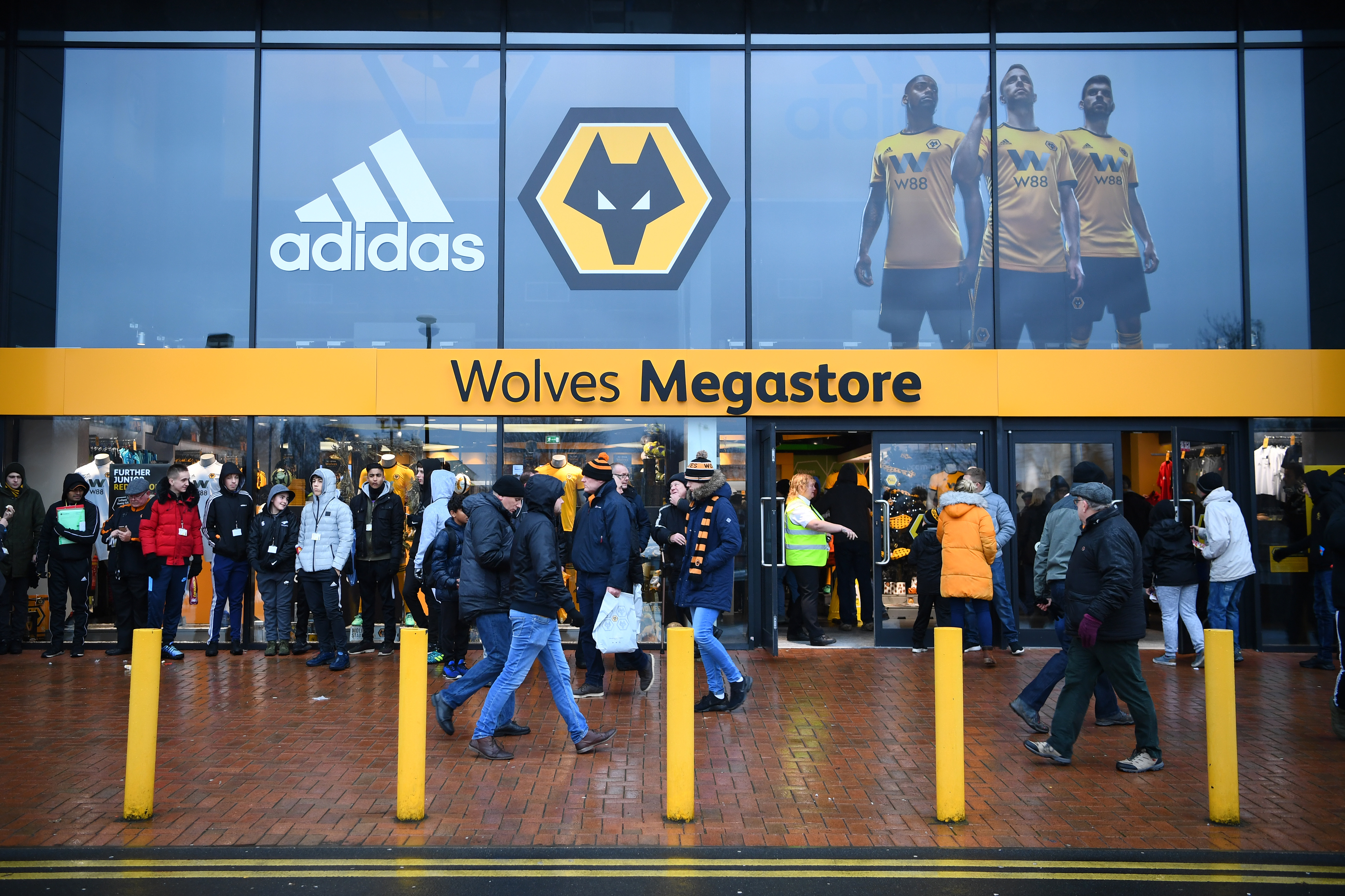 WOLVERHAMPTON, ENGLAND - DECEMBER 15:  General view outside the stadium prior to the Premier League match between Wolverhampton Wanderers and AFC Bournemouth at Molineux on December 15, 2018 in Wolverhampton, United Kingdom.  (Photo by Clive Mason/Getty Images)