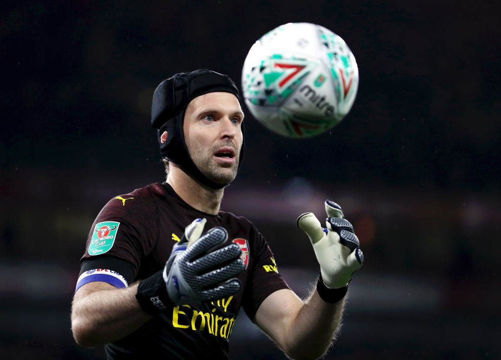 Petr Cech will come back between the posts against Blackpool. (Photo by Naomi Baker/Getty Images)
