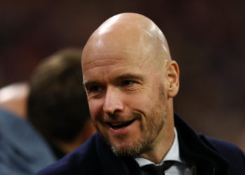 Erik ten Hag should be reasonably happy with Manchester United's progress so far. (Photo by Dean Mouhtaropoulos/Getty Images)