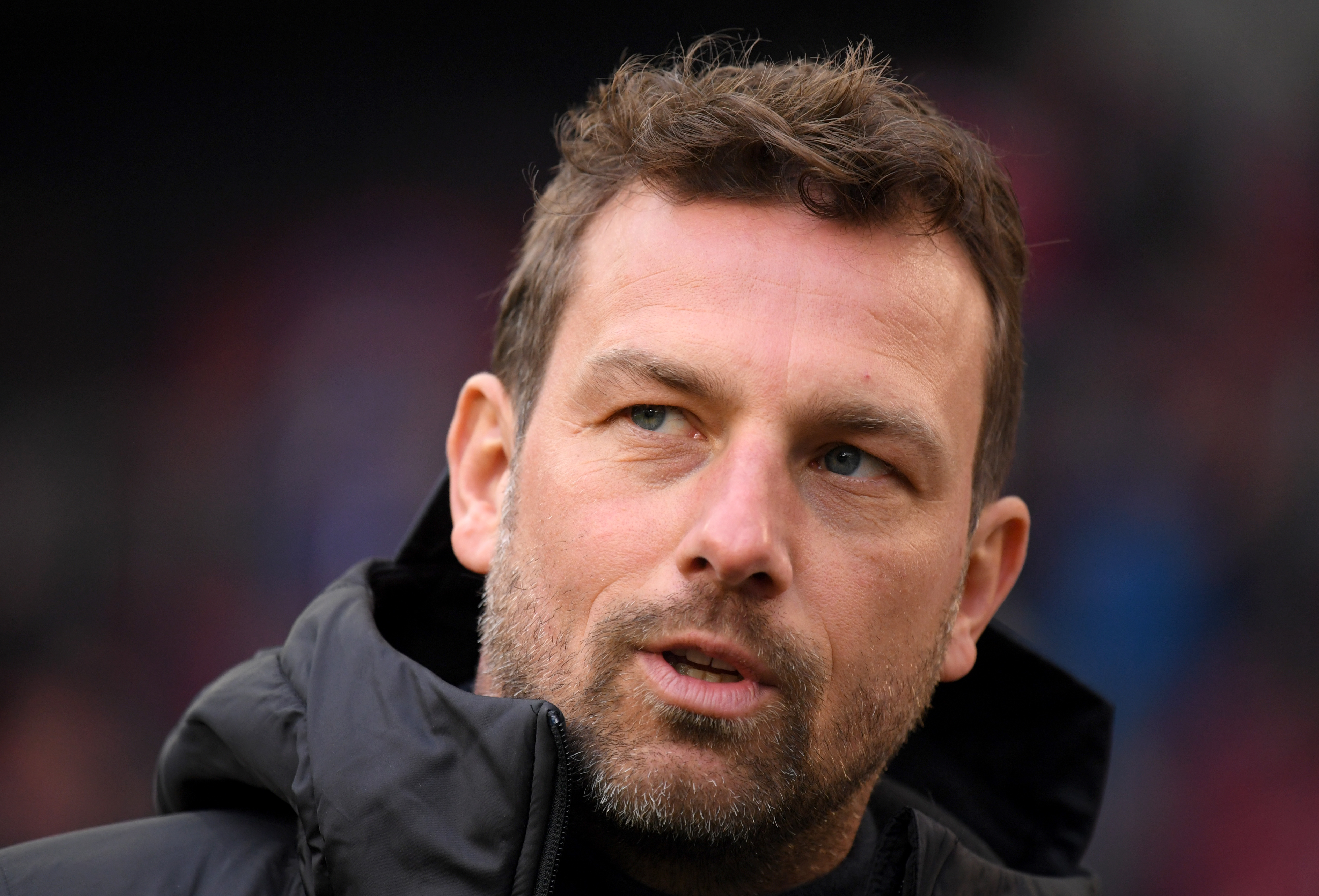 STUTTGART, GERMANY - JANUARY 19:  Markus Weinzierl, Manager of VfB Stuttgart looks on prior to the Bundesliga match between VfB Stuttgart and 1. FSV Mainz 05 at Mercedes-Benz Arena on January 19, 2019 in Stuttgart, Germany.  (Photo by Matthias Hangst/Bongarts/Getty Images)