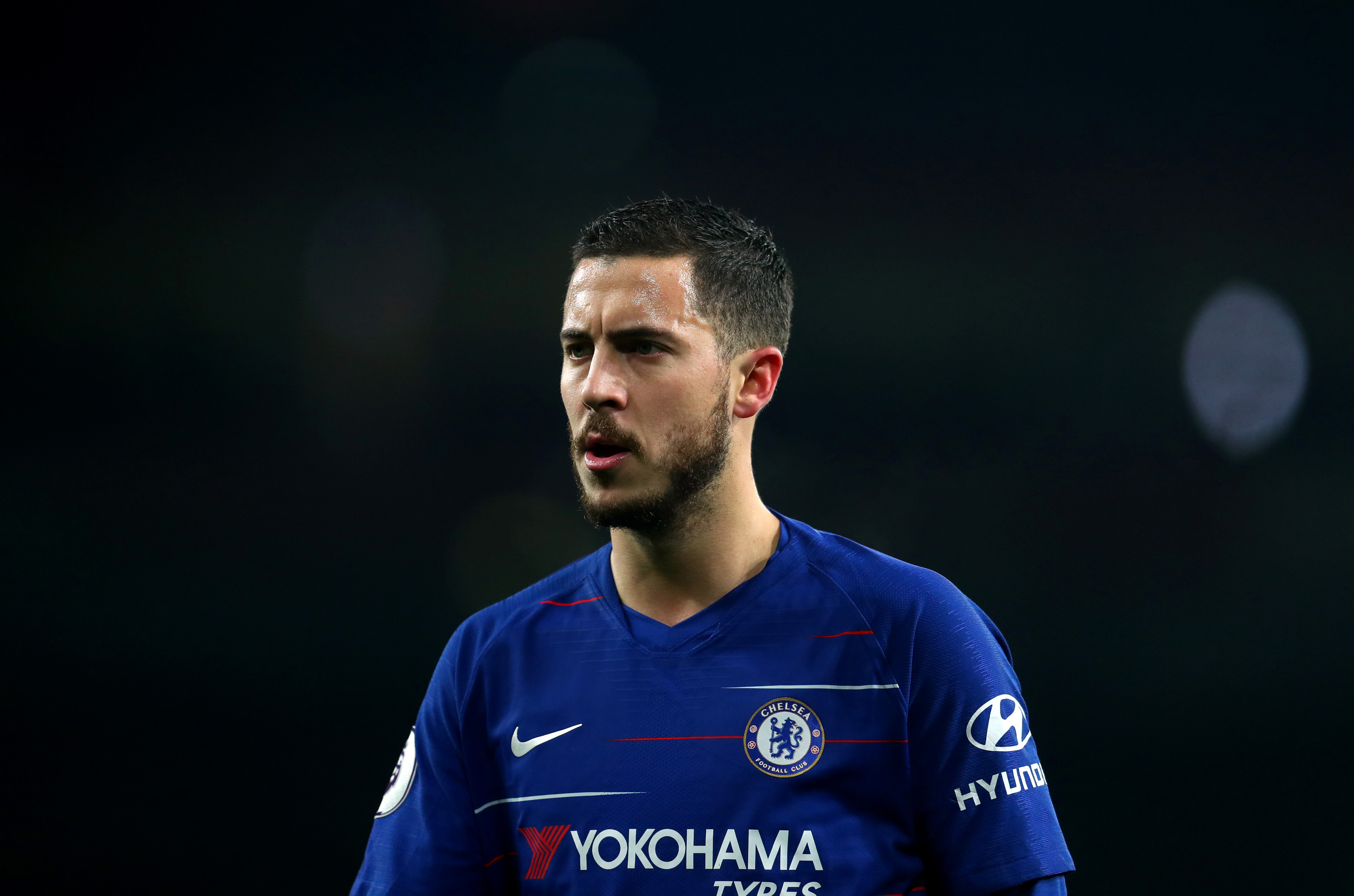 LONDON, ENGLAND - JANUARY 19: Eden Hazard of Chelseaduring the Premier League match between Arsenal FC and Chelsea FC at Emirates Stadium on January 19, 2019 in London, United Kingdom. (Photo by Catherine Ivill/Getty Images)