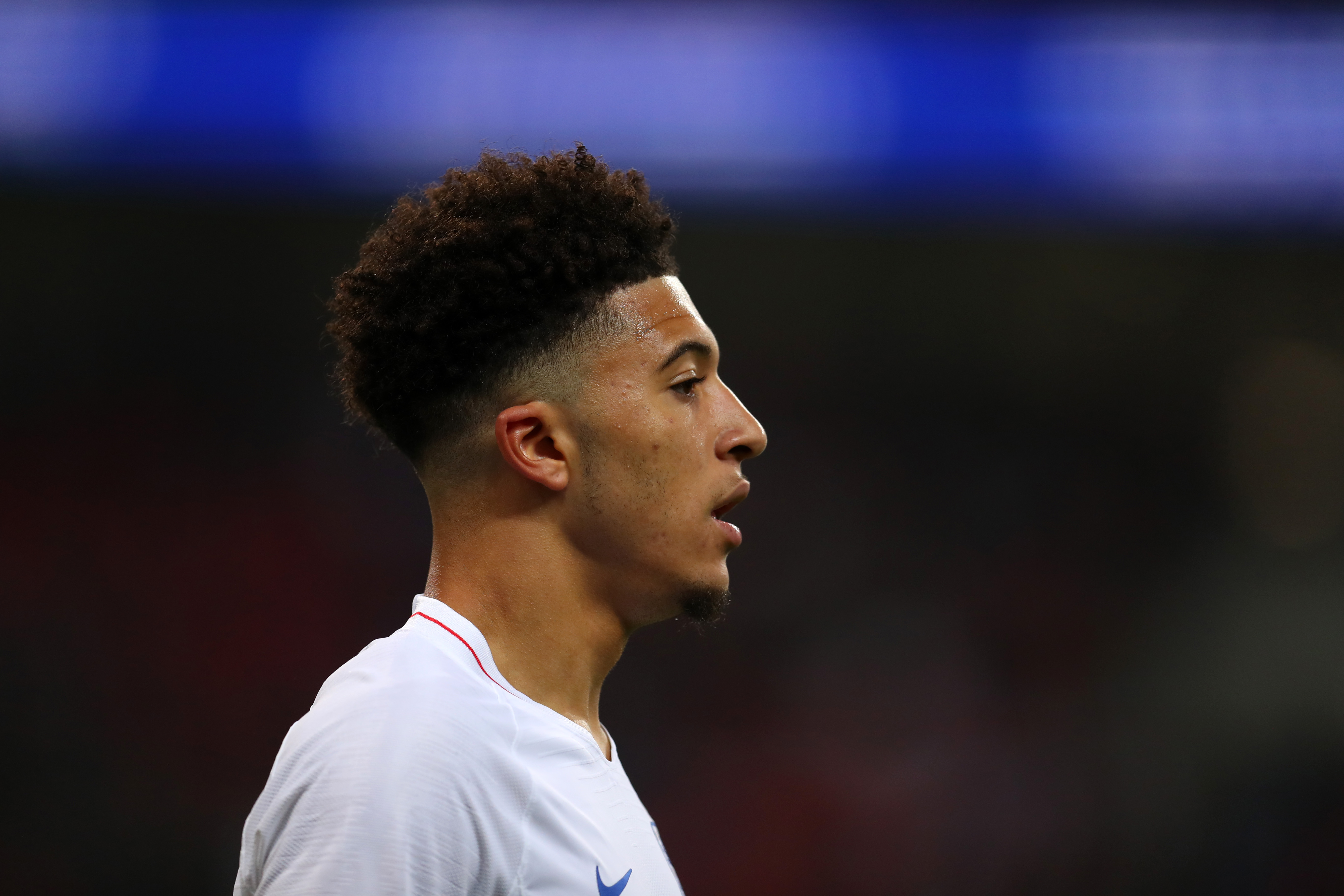 LONDON, ENGLAND - NOVEMBER 15: Jadon Sancho of England during the International Friendly match between England and United States at Wembley Stadium on November 15, 2018 in London, United Kingdom. (Photo by Catherine Ivill/Getty Images)
