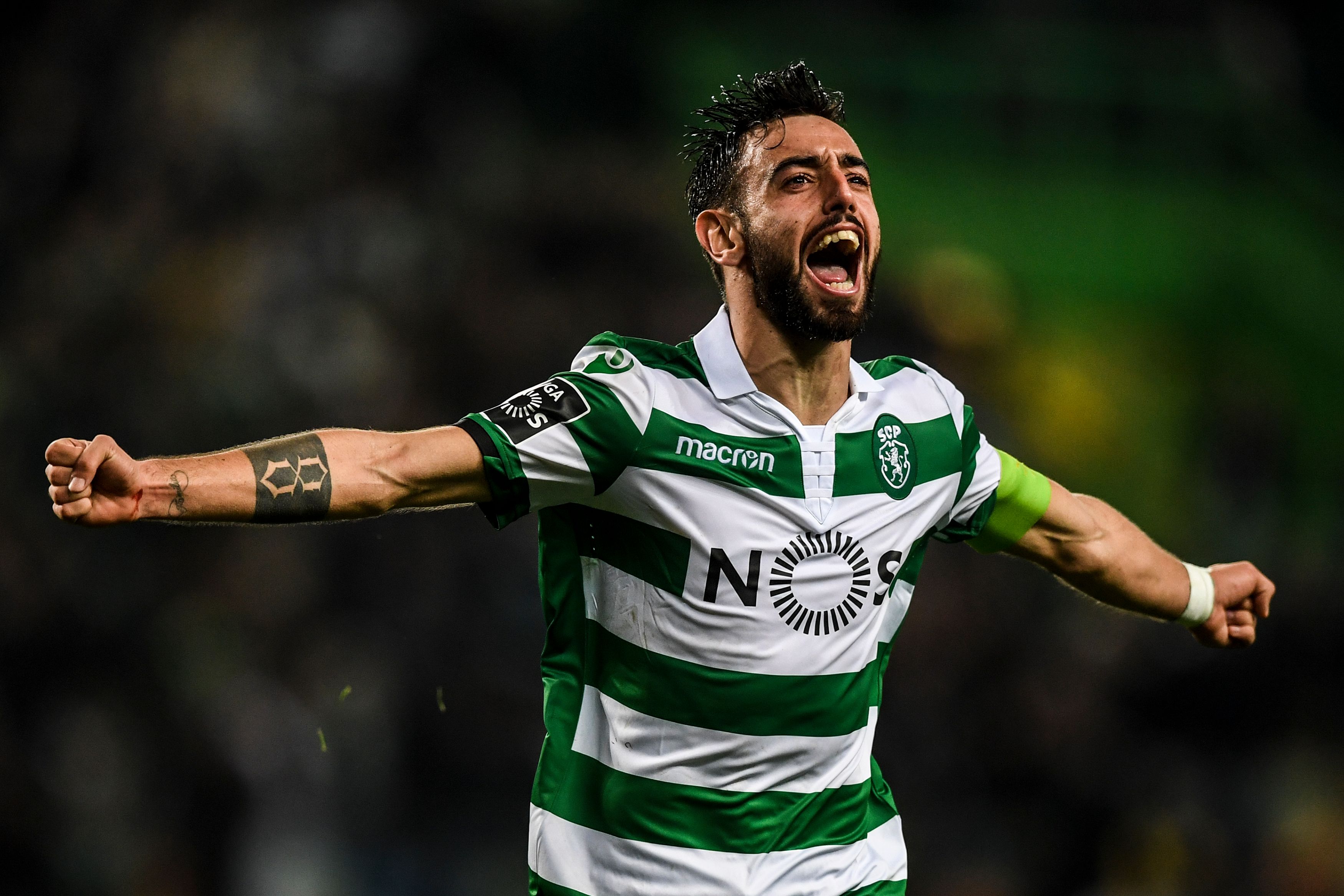 Bruno Fernandes has been Captain Fantastic  for Sporting Lisbon this season. (Photo by Patricia de Melo Moreira/AFP/Getty Images)