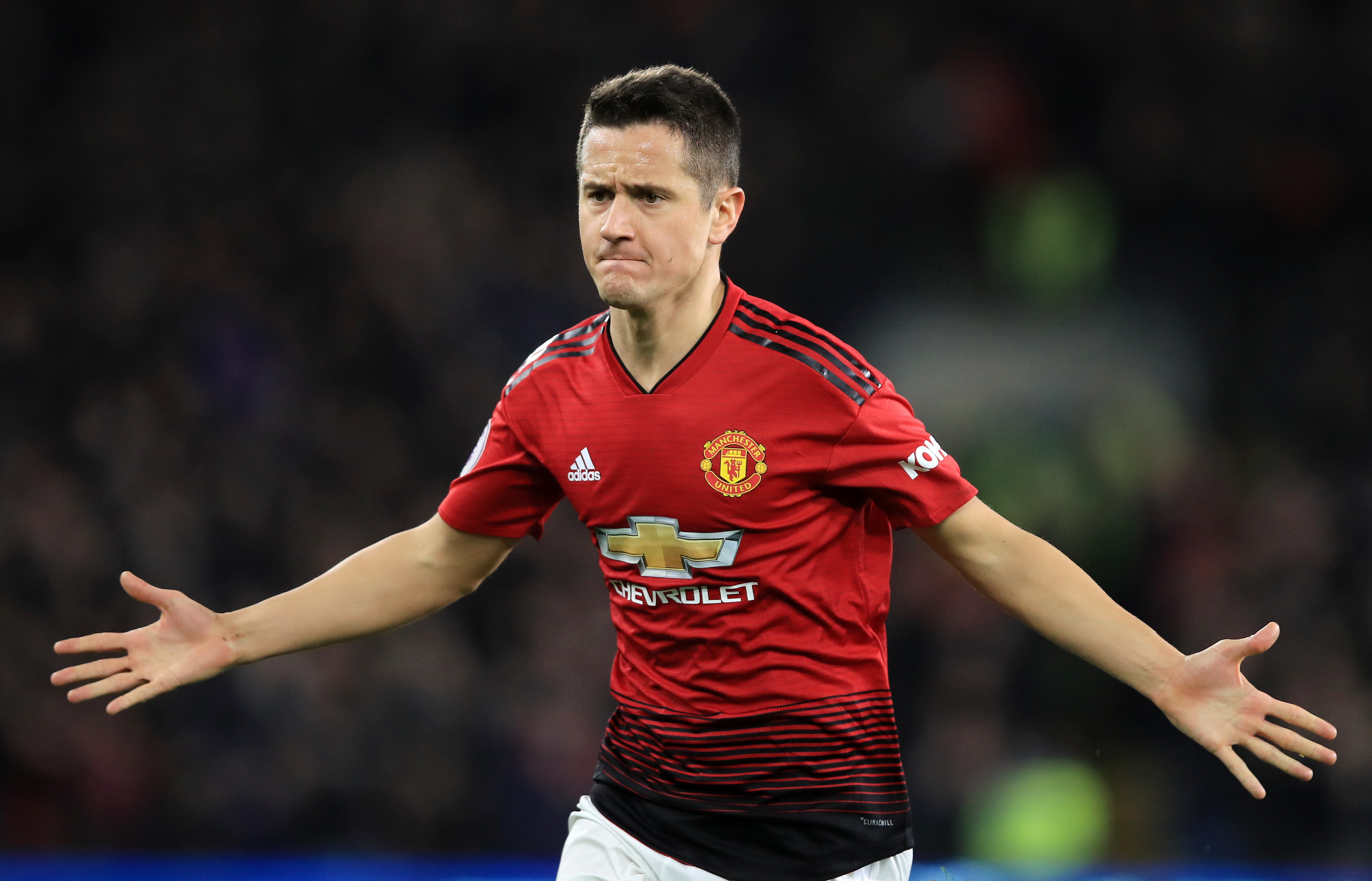 CARDIFF, WALES - DECEMBER 22:  Ander Herrera of Manchester United celebrates after scoring his team's second goal during the Premier League match between Cardiff City and Manchester United at Cardiff City Stadium on December 22, 2018 in Cardiff, United Kingdom.  (Photo by Marc Atkins/Getty Images)