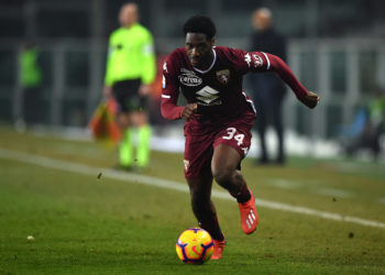 TURIN, ITALY - JANUARY 27:  Ola Aina of Torino FC in action during the Serie A match between Torino FC and FC Internazionale at Stadio Olimpico di Torino on January 27, 2019 in Turin, Italy.  (Photo by Valerio Pennicino/Getty Images)