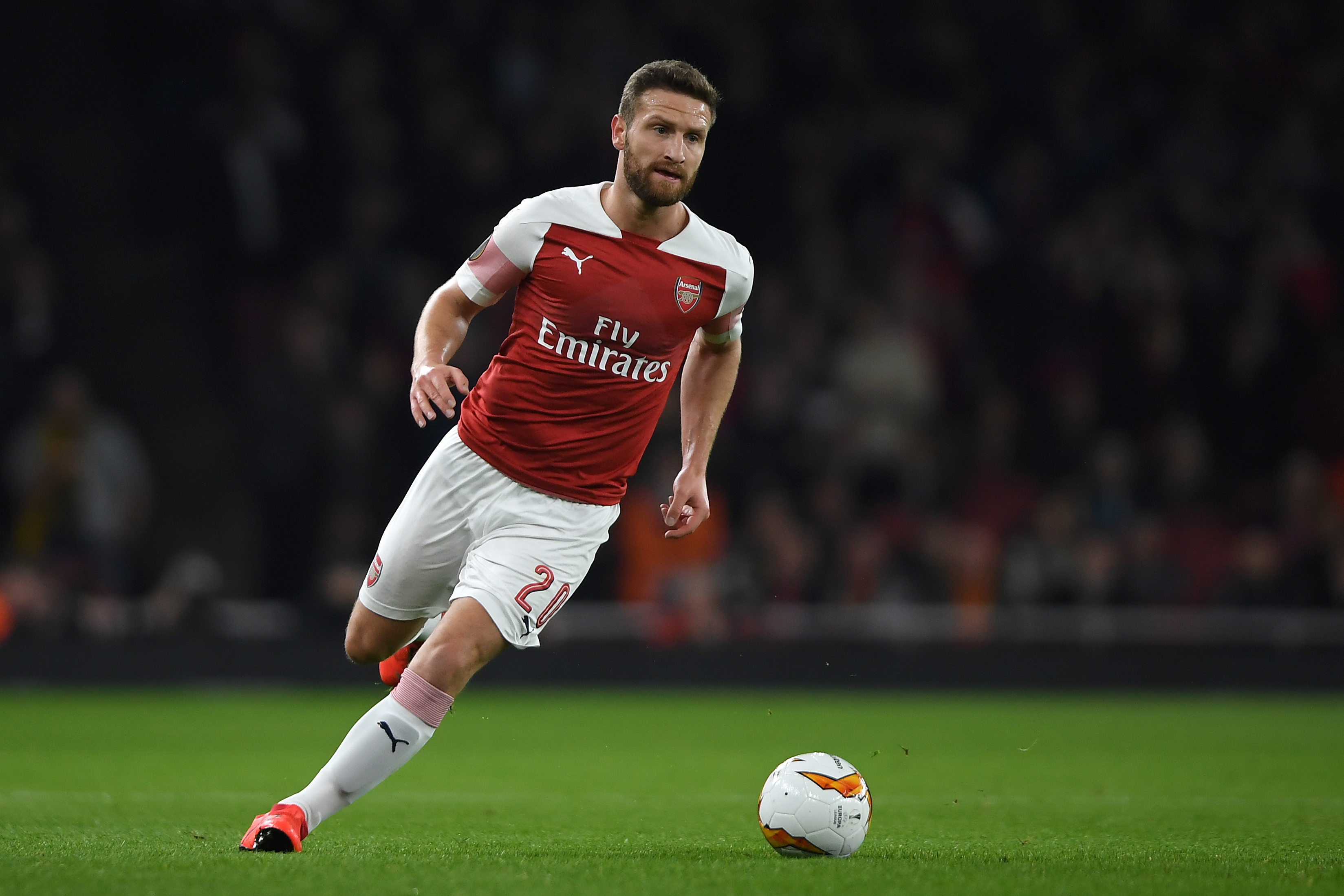 Mustafi's time at Arsenal could come to an end in the summer. (Photo by Mike Hewitt/Getty Images)