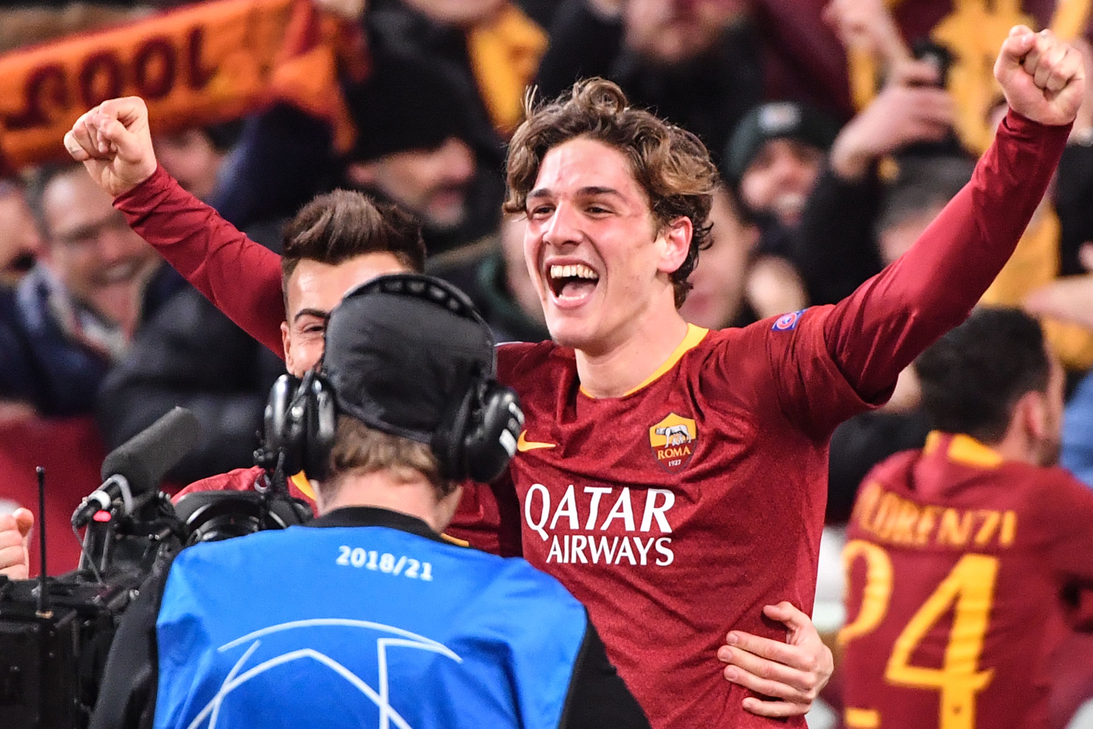 Zaniolo starred for Roma against Porto last time out (Photo by ANDREAS SOLARO/AFP/Getty Images)