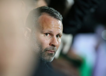 WREXHAM, WALES - MARCH 20: Ryan Giggs, Head Coach of Wales looks on prior to the International Friendly match between Wales and Trinidad and Tobago at Racecourse Ground on March 20, 2019 in Wrexham, Wales. (Photo by Alex Livesey/Getty Images)