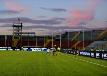 UDINE, ITALY - DECEMBER 15: A general view of an empty stadium during the Serie A match between Udinese Calcio and Torino FC at Stadio Friuli on December 15, 2013 in Udine, Italy.  (Photo by Dino Panato/Getty Images)