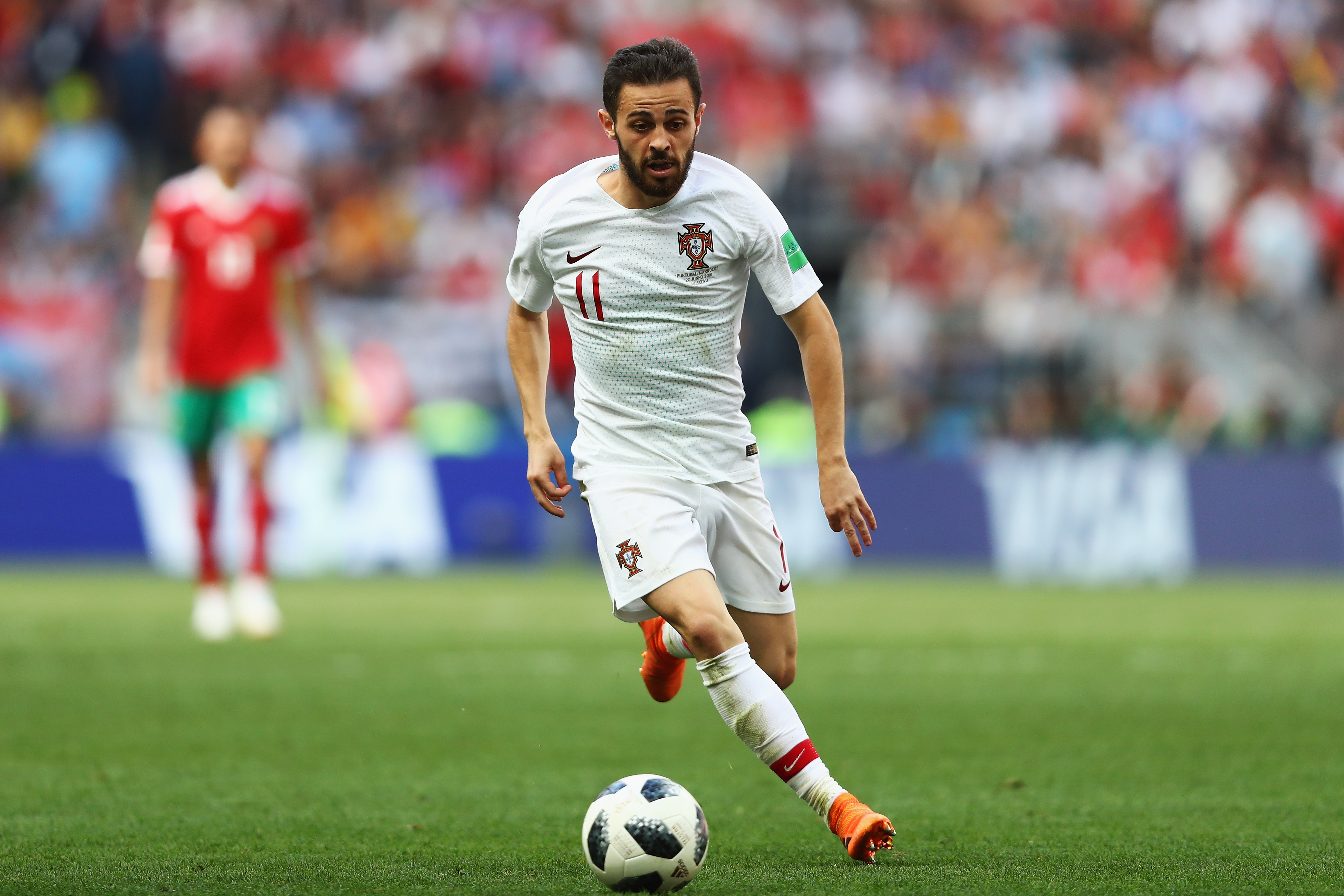 Could Bernardo Silva be on his way to Spain soon? (Photo by Dean Mouhtaropoulos/Getty Images)