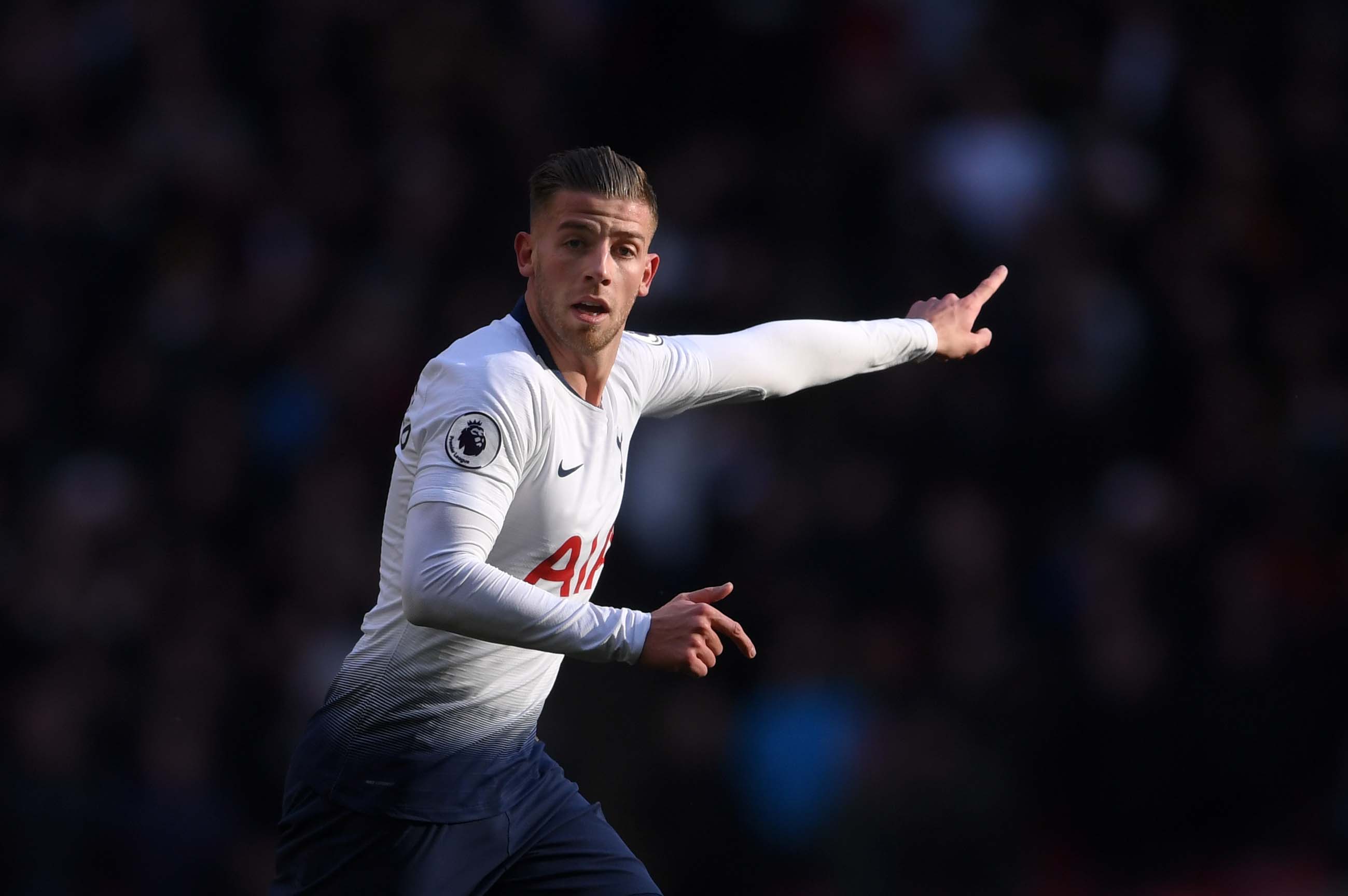 LONDON, ENGLAND - FEBRUARY 02: Toby Alderweireld of Tottenham Hotspur looks on during the Premier League match between Tottenham Hotspur and Newcastle United at Wembley Stadium on February 02, 2019 in London, United Kingdom. (Photo by Laurence Griffiths/Getty Images)