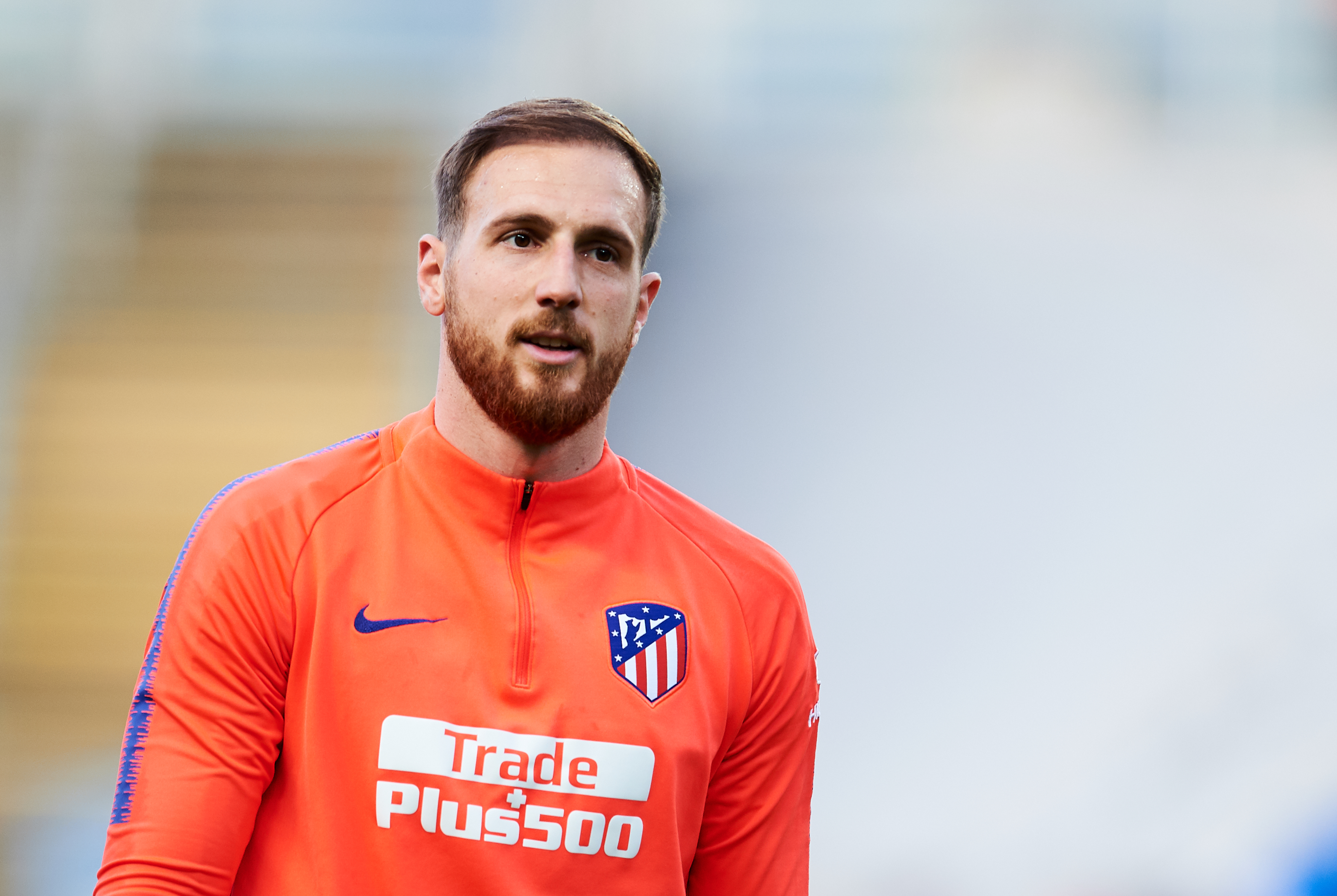 SAN SEBASTIAN, SPAIN - MARCH 03: Jan Oblak of Atletico Madrid looks on prior to the start the La Liga match between Real Sociedad and  Club Atletico de Madrid at Estadio Anoeta on March 03, 2019 in San Sebastian, Spain. (Photo by Juan Manuel Serrano Arce/Getty Images)