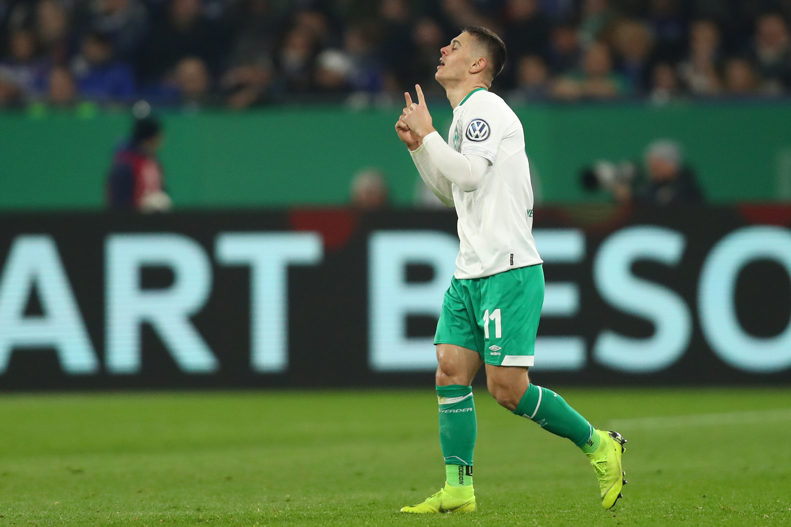 All eyes will be on Milot Rashica, as far as Werder Bremen are concerned. (Photo by Dean Mouhtaropoulos/Bongarts/Getty Images)