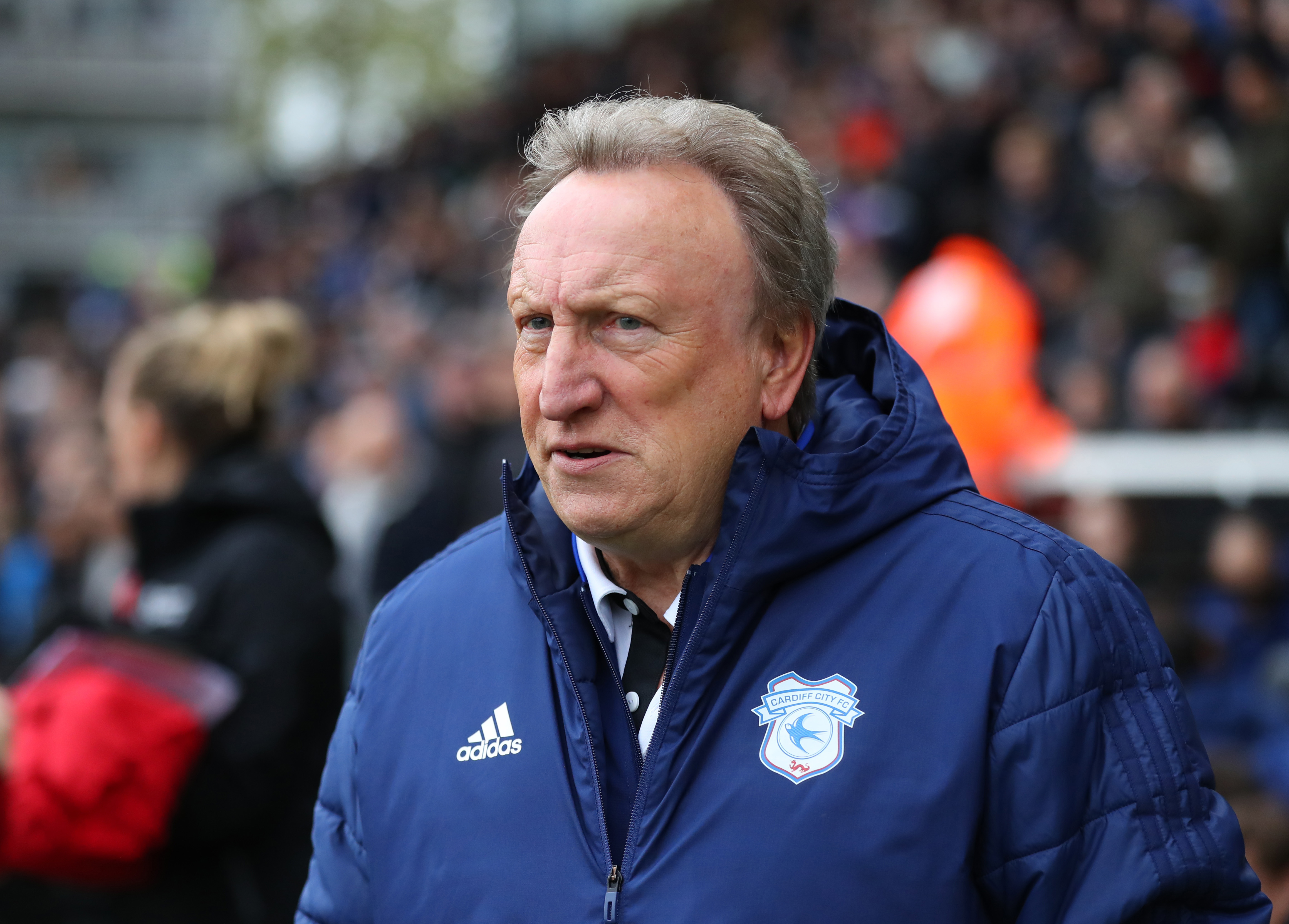 LONDON, ENGLAND - APRIL 27: Neil Warnock manager of Cardiff City  during the Premier League match between Fulham FC and Cardiff City at Craven Cottage on April 27, 2019 in London, United Kingdom. (Photo by Catherine Ivill/Getty Images)