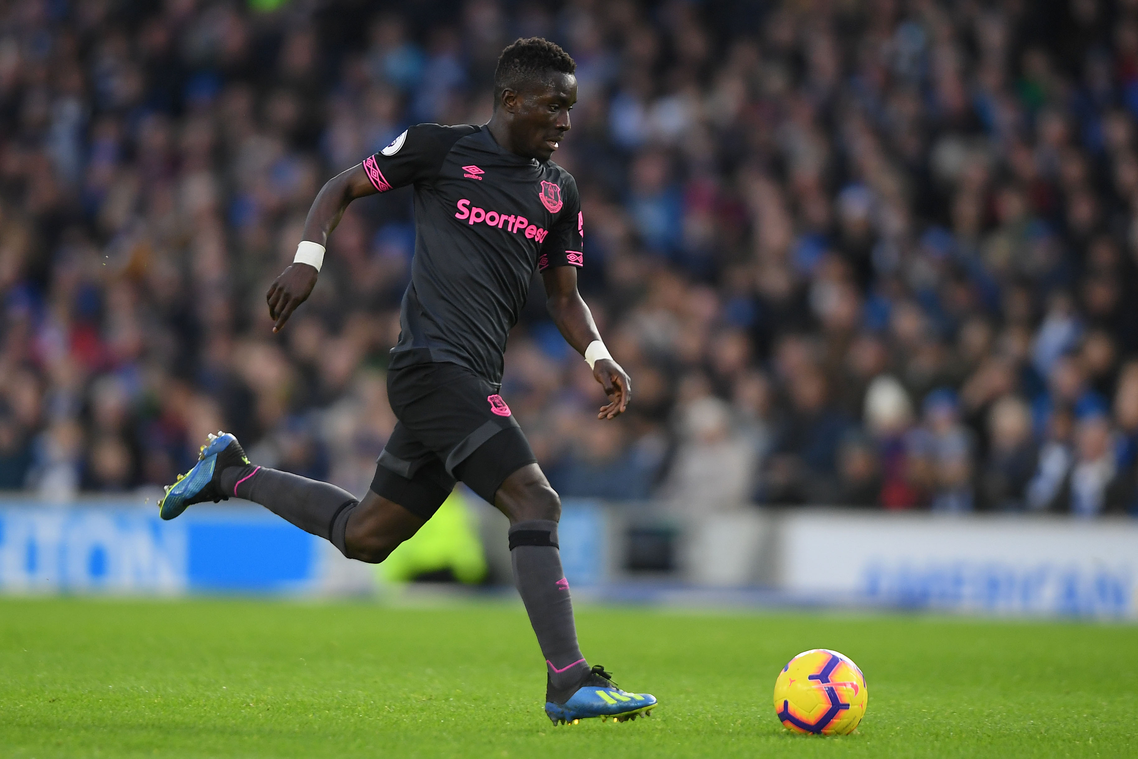 BRIGHTON, ENGLAND - DECEMBER 29: Idrissa Gueye of Everton in action during the Premier League match between Brighton & Hove Albion and Everton FC at American Express Community Stadium on December 29, 2018 in Brighton, United Kingdom. (Photo by Mike Hewitt/Getty Images)