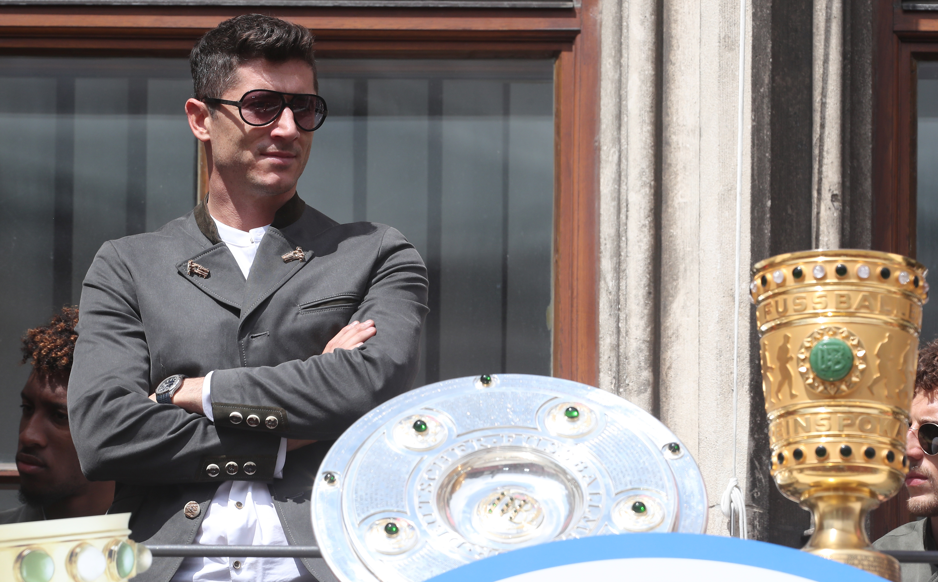 Will Lewandowski have another trophy to lift on Sunday? (Photo by Alexandra Beier/Bongarts/Getty Images)