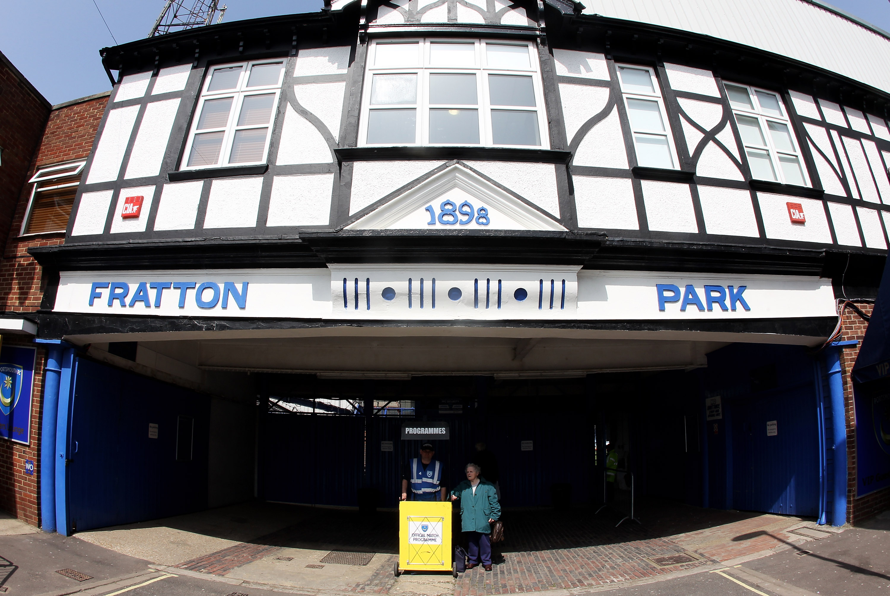 PORTSMOUTH, ENGLAND - APRIL 18: A general view outside the ground ahead of the Barclays Premier League match between Portsmouth and Aston Villa at Fratton Park on April 18, 2010 in Portsmouth, England.  (Photo by Phil Cole/Getty Images)