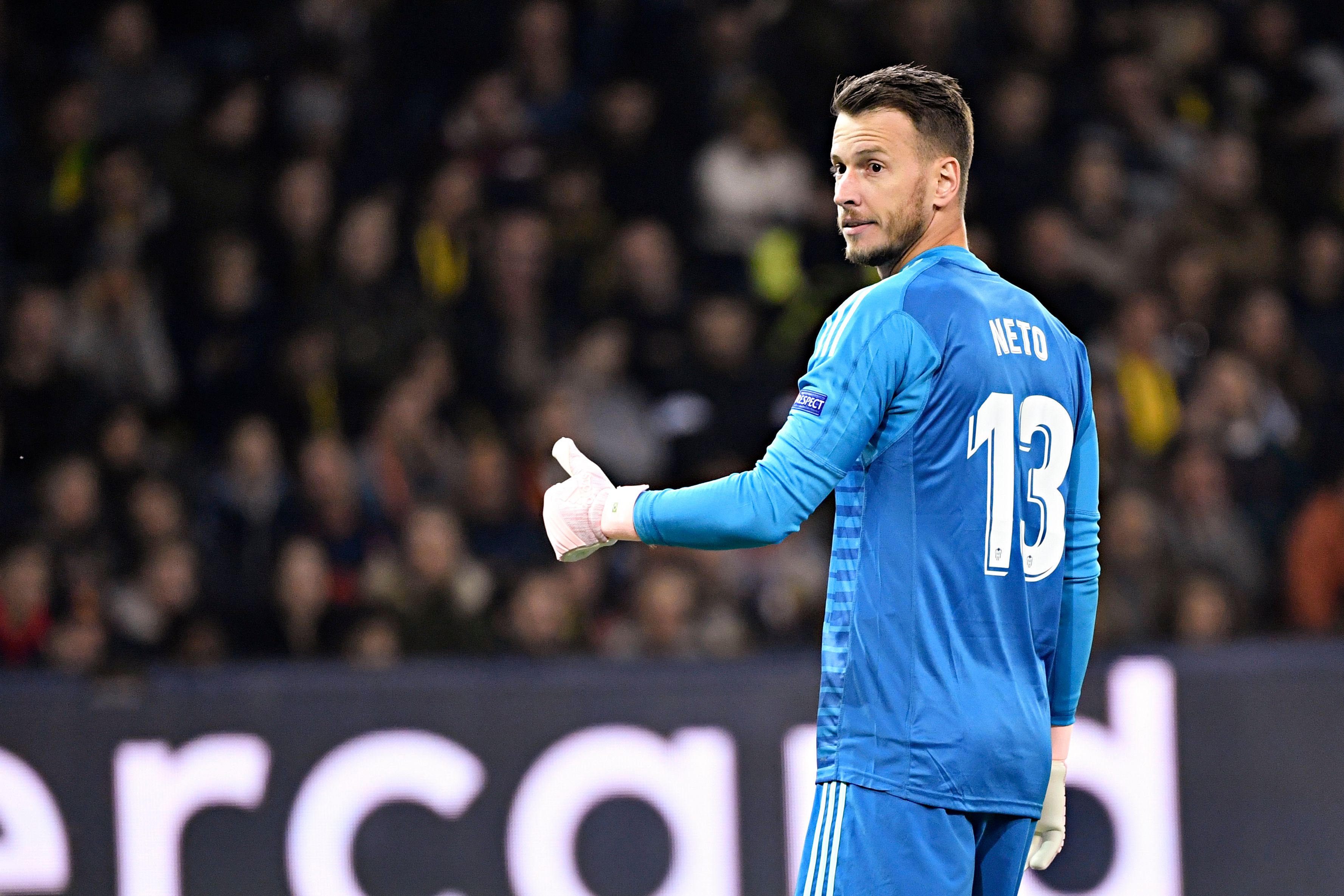 Neto headed to the Premier League? (Photo by Alain Grosclaude/AFP/Getty Images)