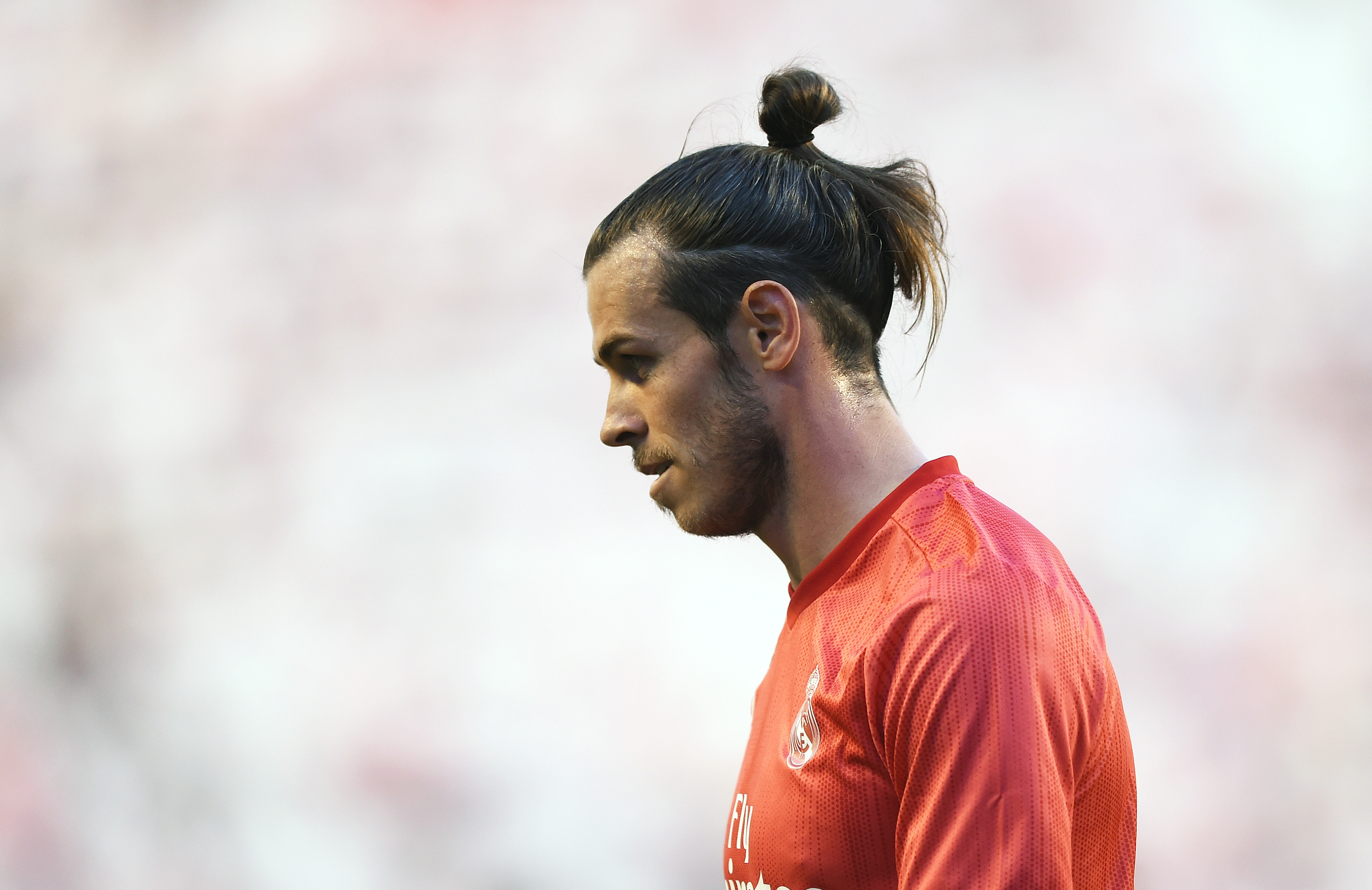 The red of Manchester United is not one that Bale might be donning next season. (Photo by Denis Doyle/Getty Images)
