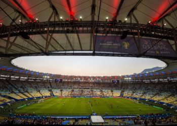 General view of the Maracana stadium taken during the Copa America football tournament group match between Paraguay and Qatar, in Rio de Janeiro, Brazil, on June 16, 2019. - In the country of 'jogo bonito', the Copa America 2019 started with depopulated stands. High prices for a public in crisis, the accumulation of editions of the continental tournament and a World Cup of Russia-2018 that emptied wallets, threaten the event. (Photo by Mauro PIMENTEL / AFP)        (Photo credit should read MAURO PIMENTEL/AFP/Getty Images)
