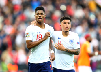 Marcus Rashford and Jadon Sancho will soon combine in a formidable Manchester United attack. (Photo by Dean Mouhtaropoulos/Getty Images)