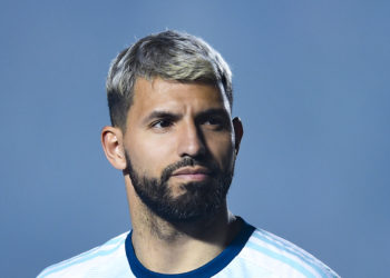 Is Aguero battling weight issues? (Photo by Marcelo Endelli/Getty Images)