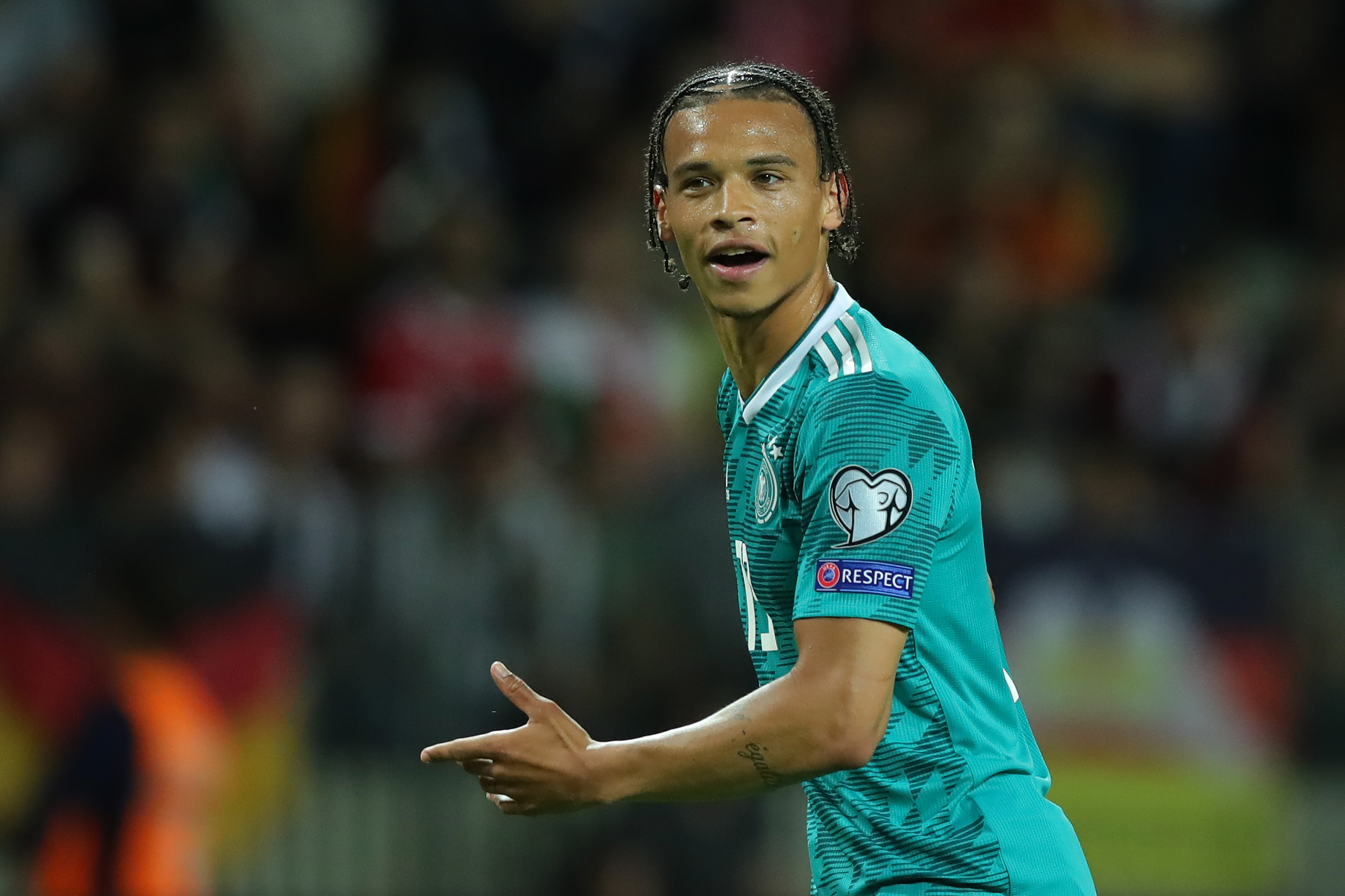 Leroy Sane has enjoyed a fine turnaround in fortunes. (Photo by Alexander Hassenstein/Bongarts/Getty Images)