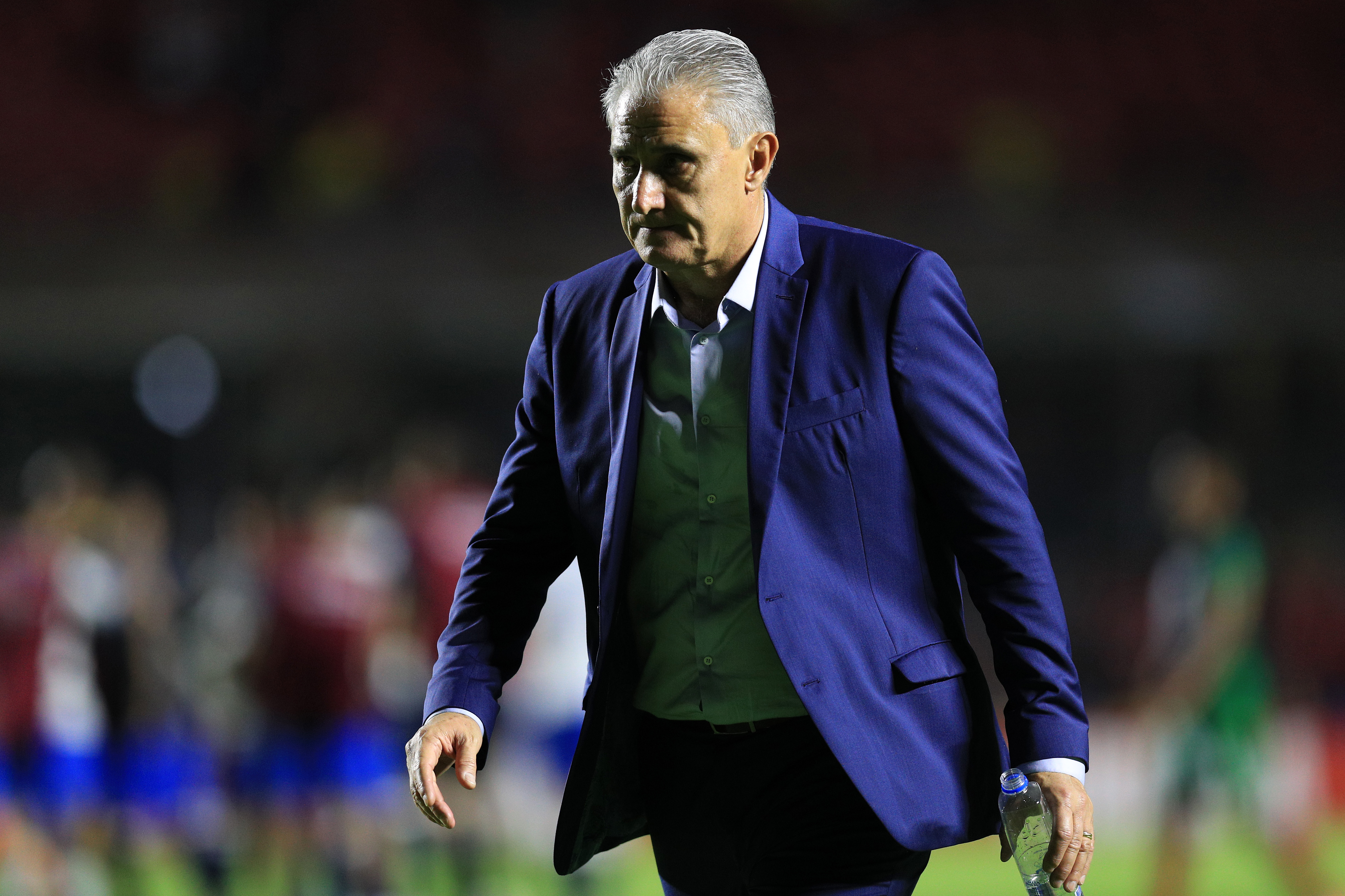 SAO PAULO, BRAZIL - JUNE 14: Tite head coach of Brazil looks on after the Copa America Brazil 2019 group A match between Brazil and Bolivia at Morumbi Stadium on June 14, 2019 in Sao Paulo, Brazil. (Photo by Buda Mendes/Getty Images)