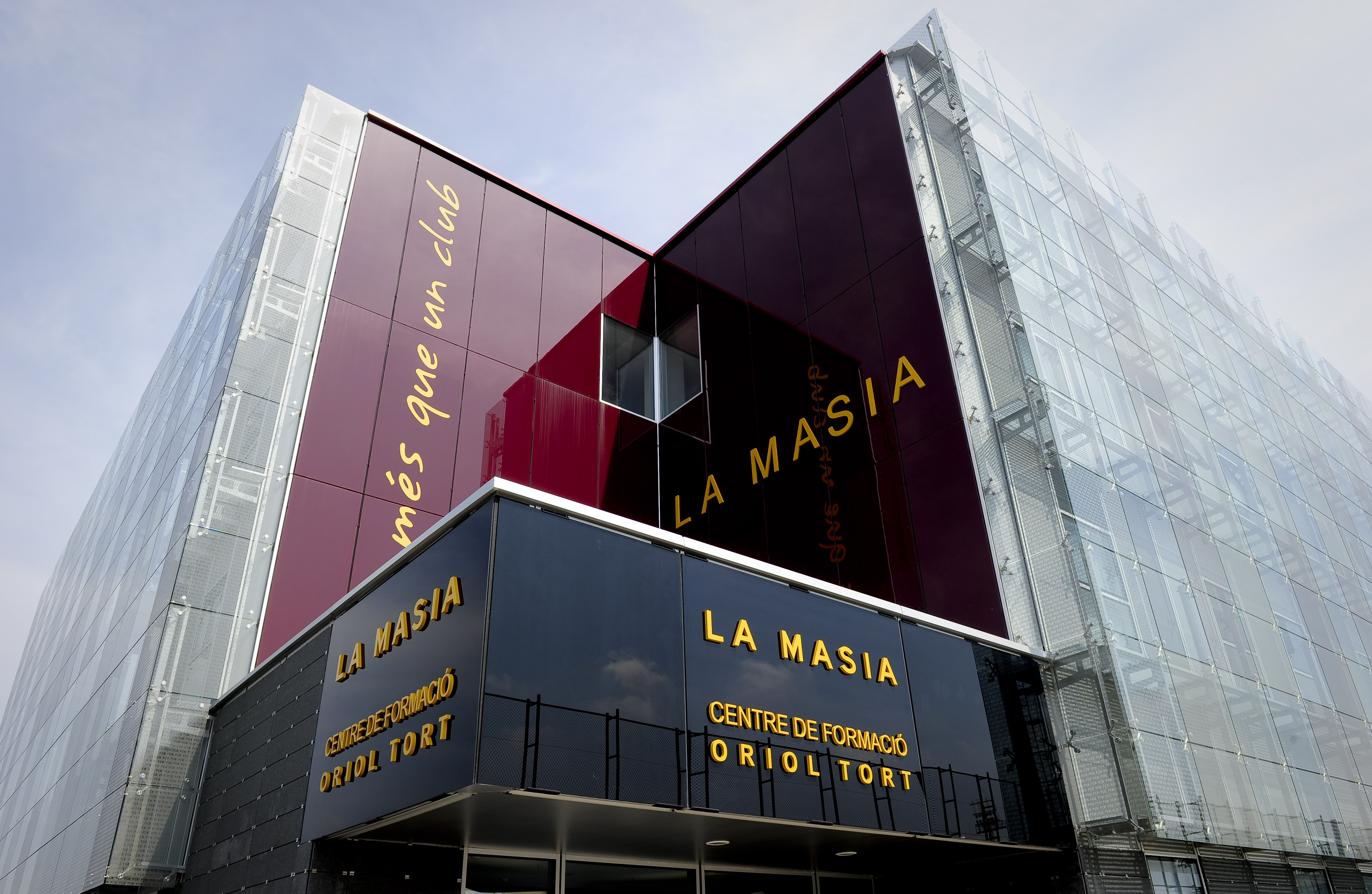 This pictured shows the new building named "La Masia" training centre Oriol Tort where young players of the Barcelona football club live and train, near the Camp Nou stadium in Barcelona  on August 5, 2011 .  AFP PHOTO/ JOSEP LAGO (Photo credit should read JOSEP LAGO/AFP/Getty Images)