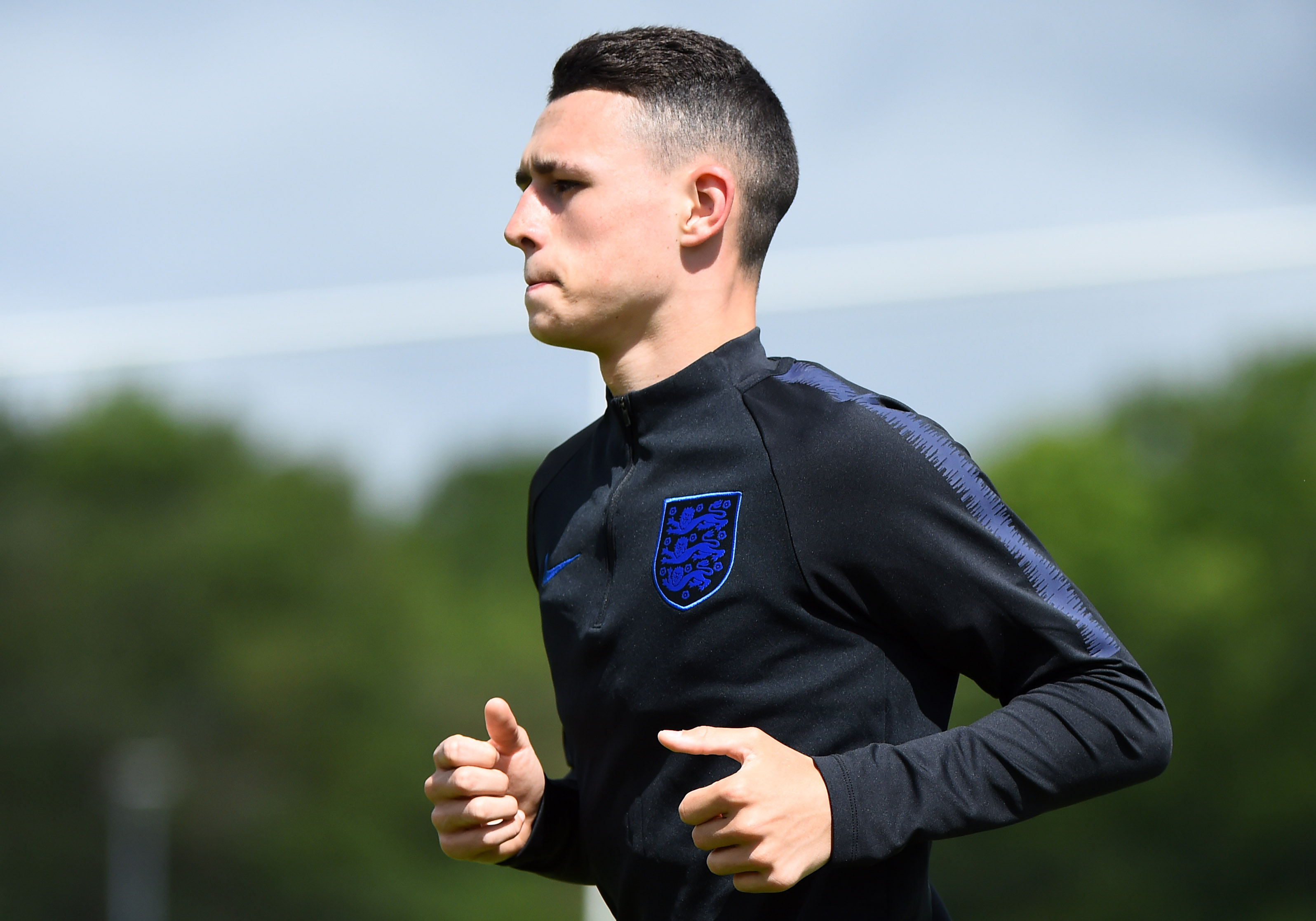 Phil Foden has picked up a knock during training (Photo by Nathan Stirk/Getty Images)