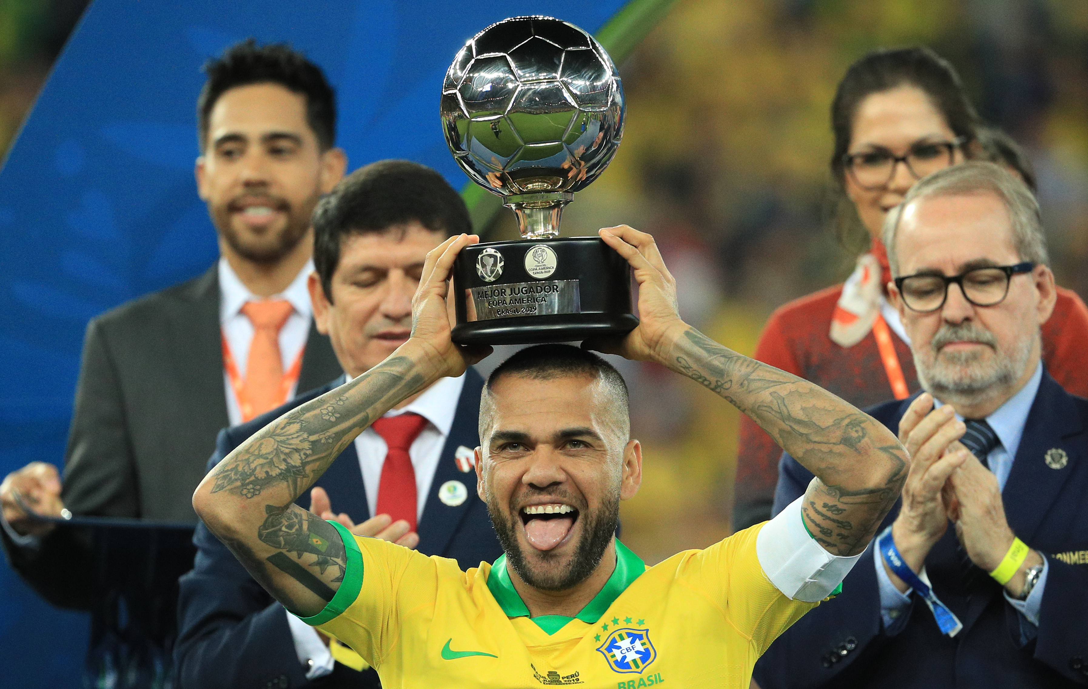 Fresh off being crowned the best player at the 2019 Copa America, Dani Alves could be set for a return to La Liga. (Photo by Buda Mendes/Getty Images)