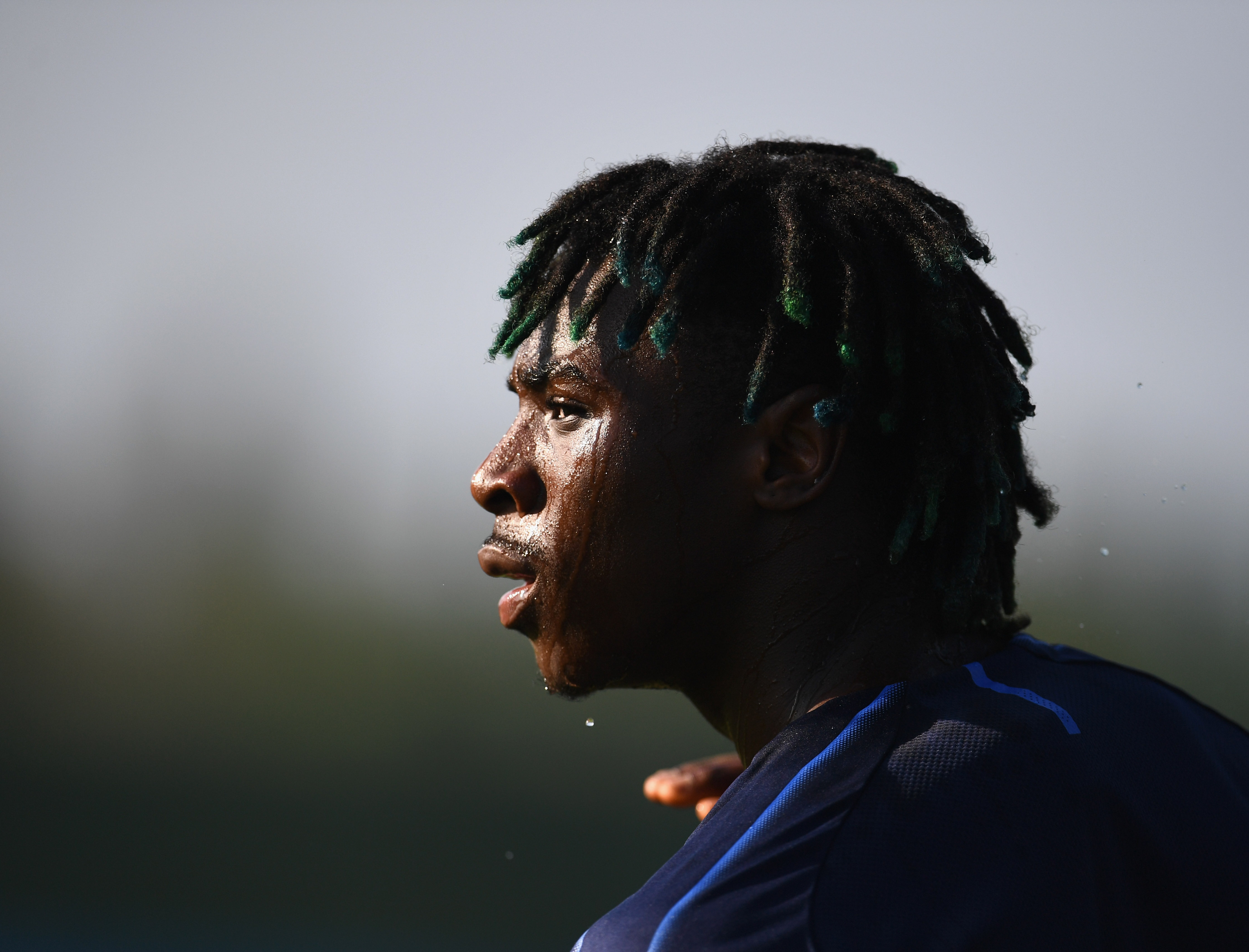 BOLOGNA, ITALY - JUNE 12:  Moise Kean of Italy U21 in action during a Italy training session at Casteldebole Training Center on June 12, 2019 in Bologna, Italy.  (Photo by Claudio Villa/Getty Images)