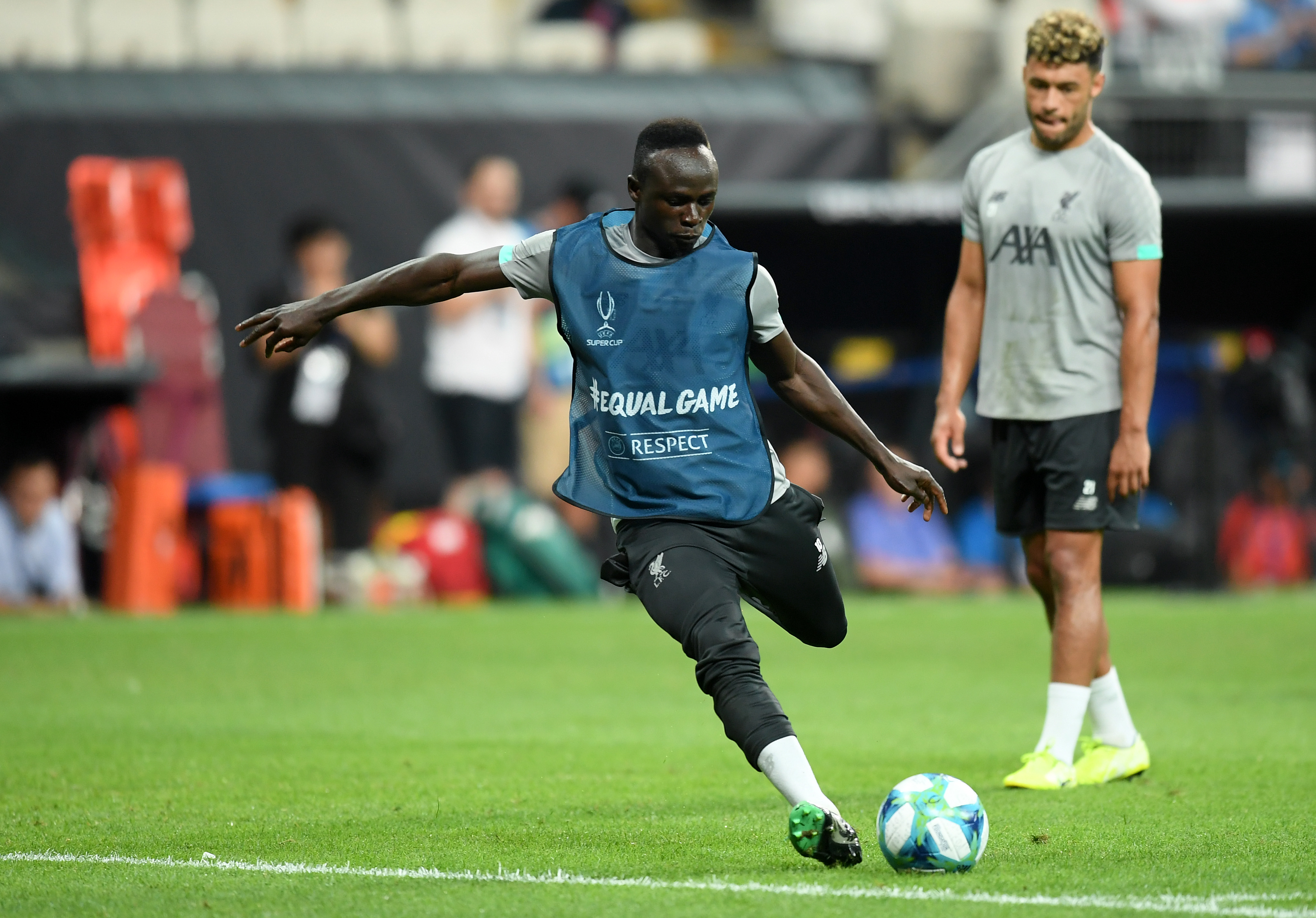 ISTANBUL, TURKEY - AUGUST 13: Sadio Mane of Liverpool in action during a Liverpool Training Session ahead of the UEFA Super Cup Final between Liverpool and Chelsea at the Vodafone Arena on August 13, 2019 in Istanbul, Turkey. (Photo by Michael Regan/Getty Images)